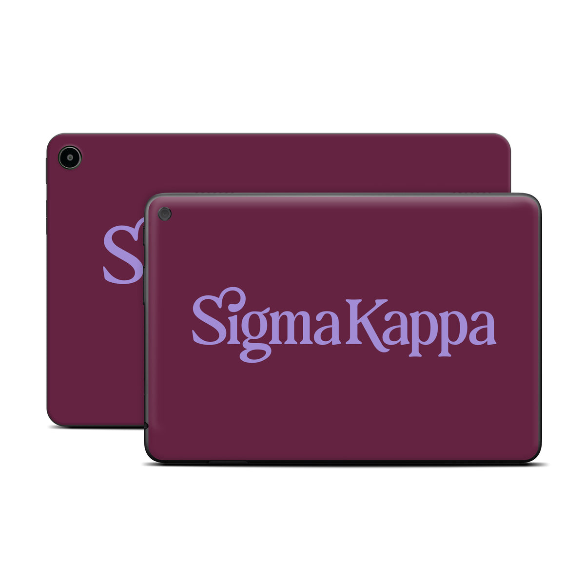 Sigma Kappa Primary Logo Legacy Lavender on Mary Maroon - Amazon Fire Skin
