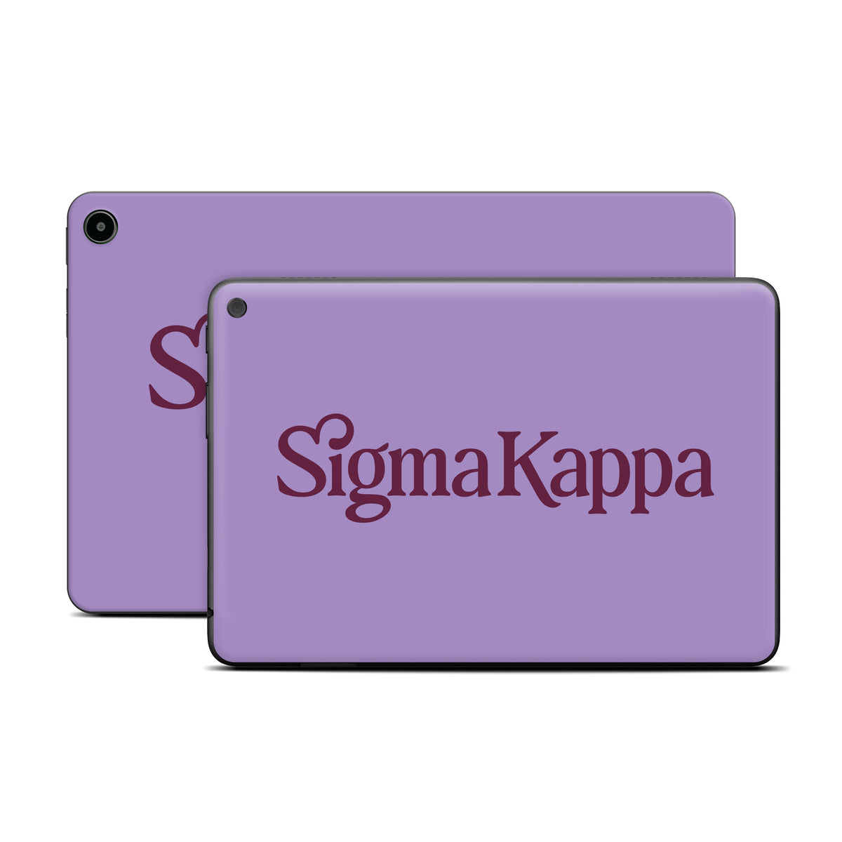 Sigma Kappa Primary Logo Mary Maroon on Legacy Lavender - Amazon Fire Skin