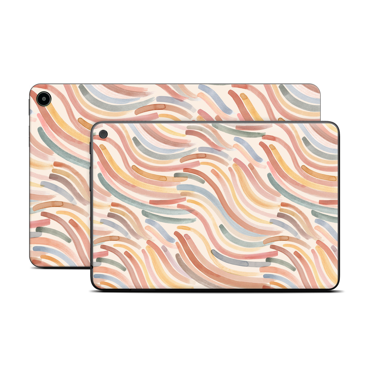 Terracotta Brushstroke Waves - Amazon Fire Skin
