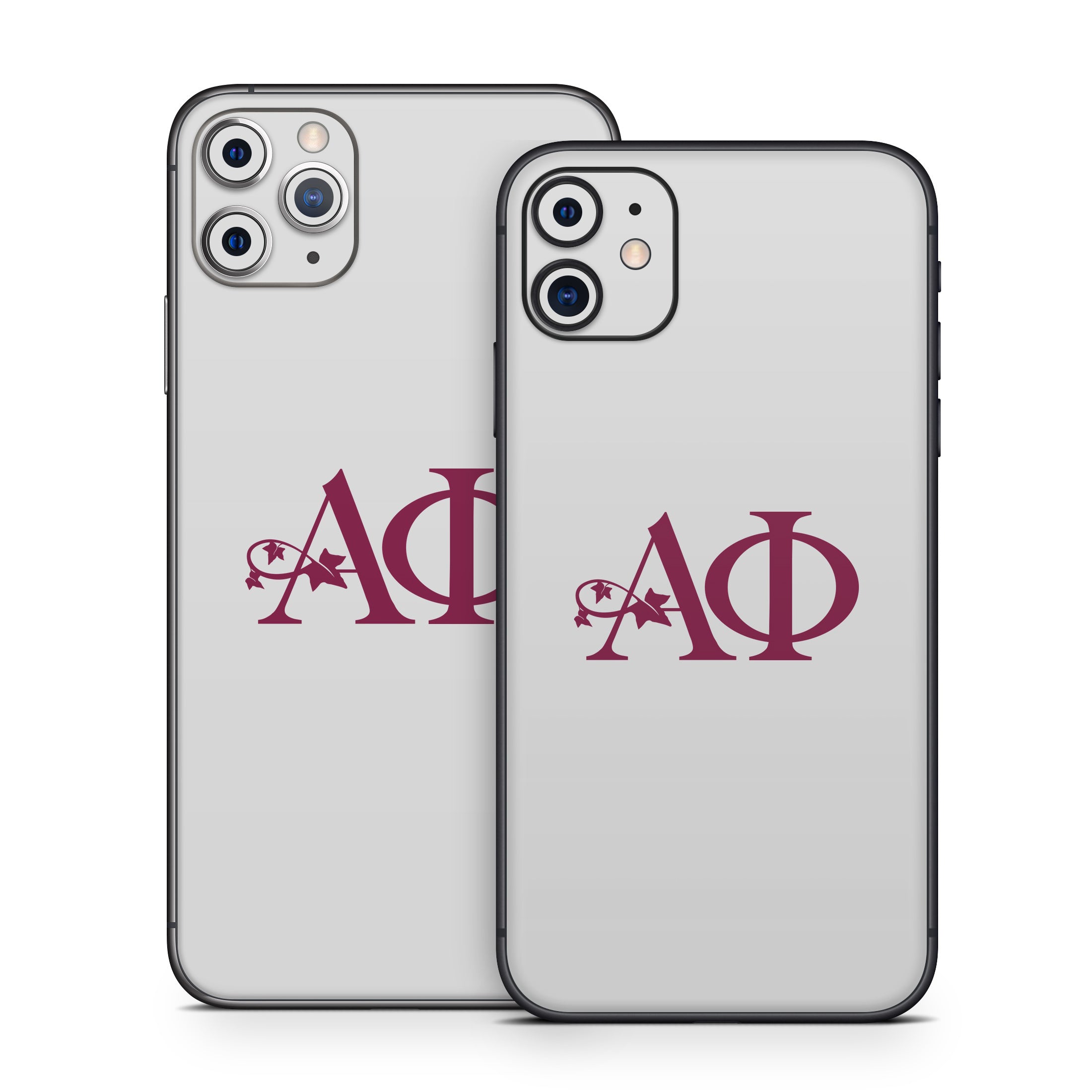 Alpha Phi Greek Letters Silver - Apple iPhone 11 Skin