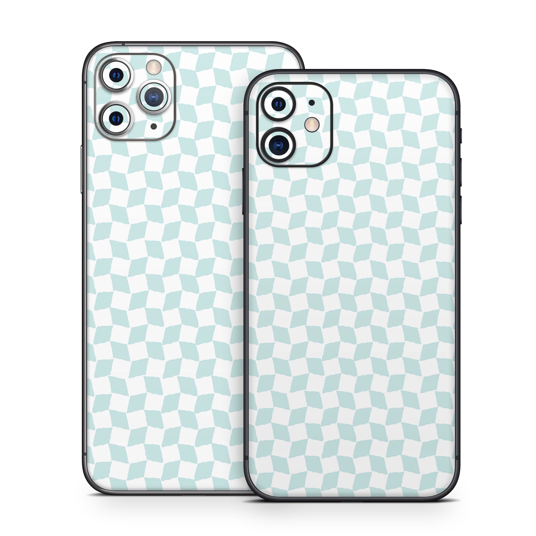 Checker Light Blue - Apple iPhone 11 Skin