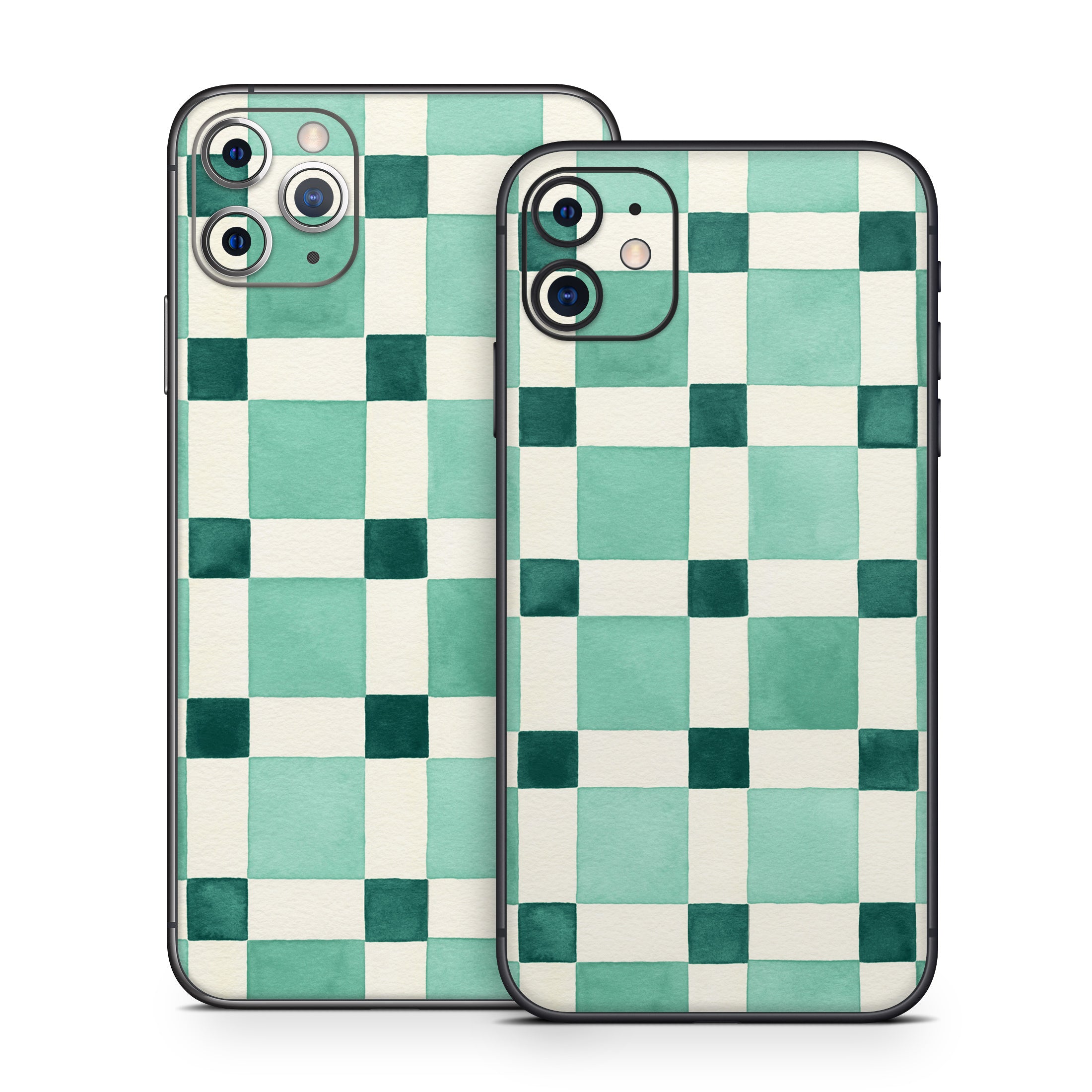 Checker Mosaic Green - Apple iPhone 11 Skin