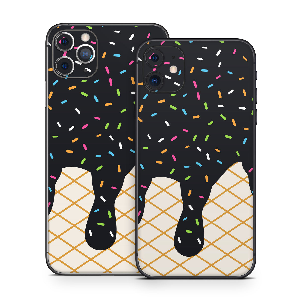 Black Ice Cream Drip - Apple iPhone 11 Skin