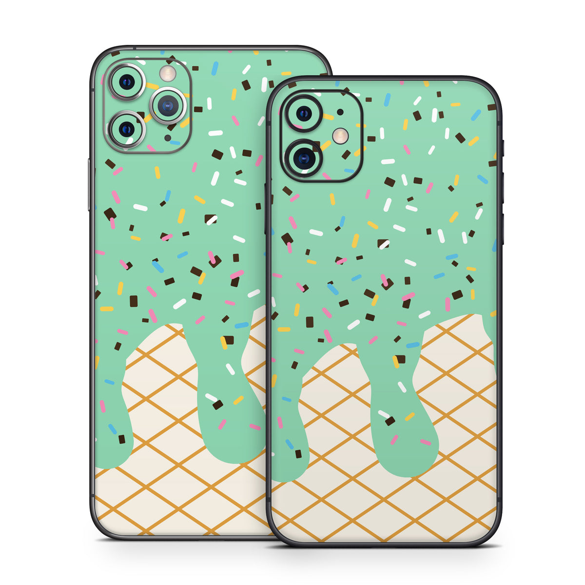 Mint Chocolate Chip Ice Cream Drip - Apple iPhone 11 Skin