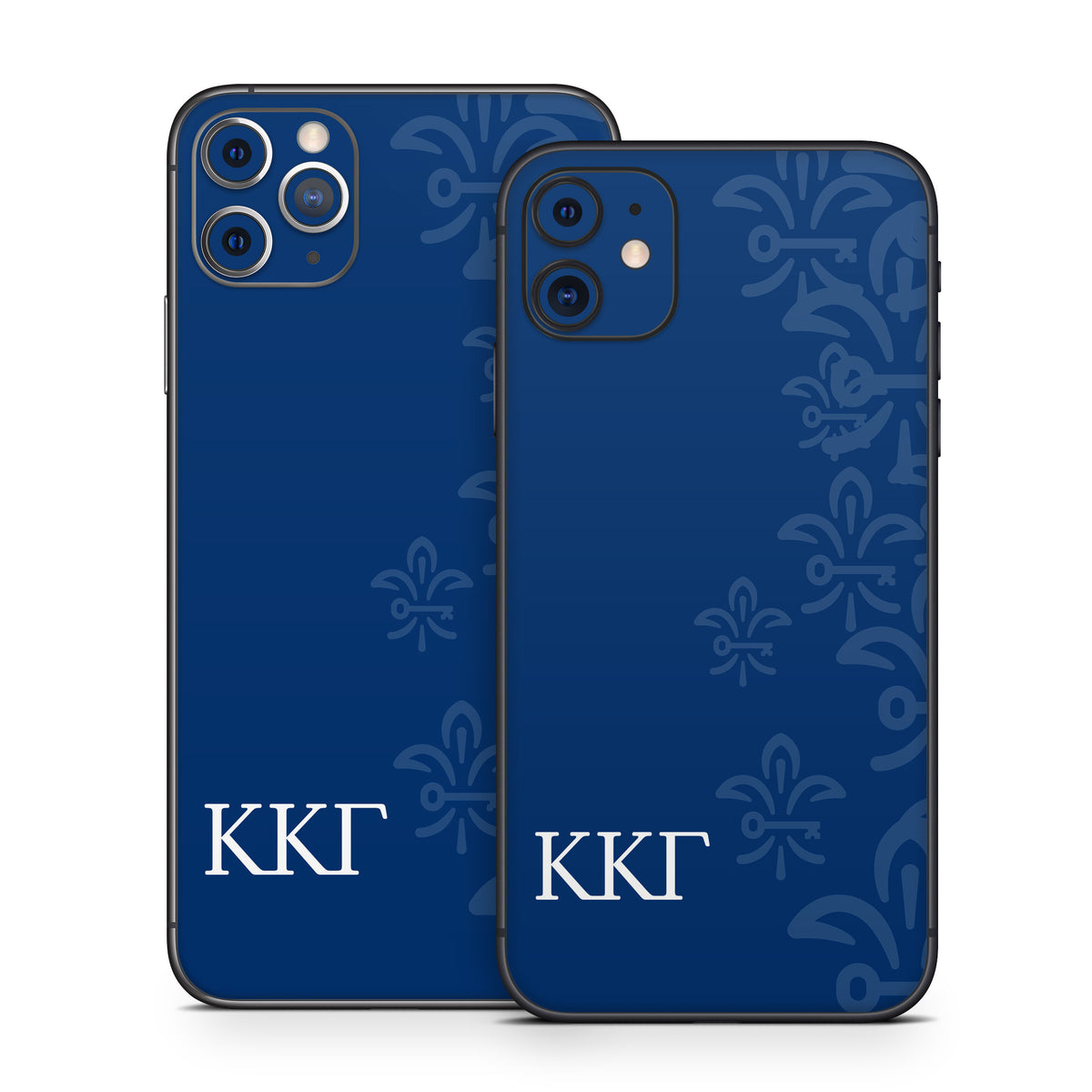 Kappa Kappa Gamma Letters and Fleur De Key Gamma Blue - Apple iPhone 11 Skin