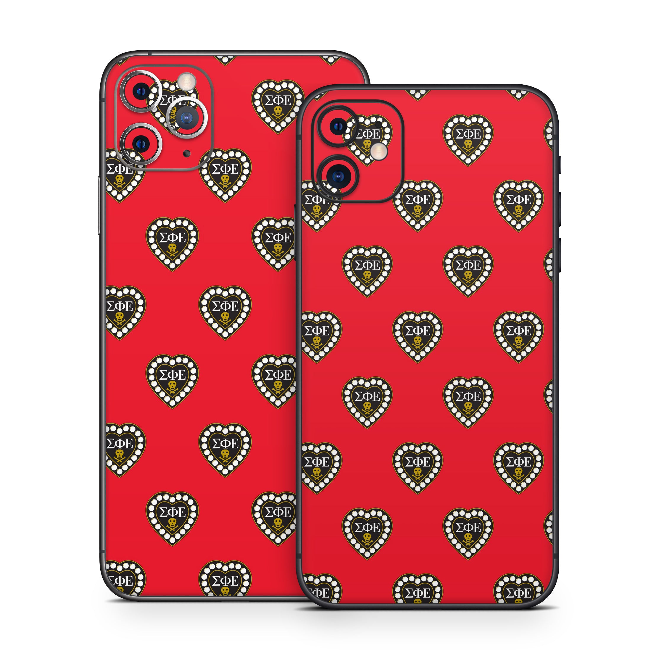 Sigma Phi Epsilon Badge Pattern Red - Apple iPhone 11 Skin