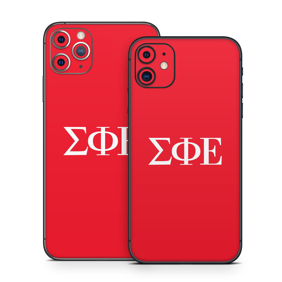 Sigma Phi Epsilon Greek Letters Red - Apple iPhone 11 Skin