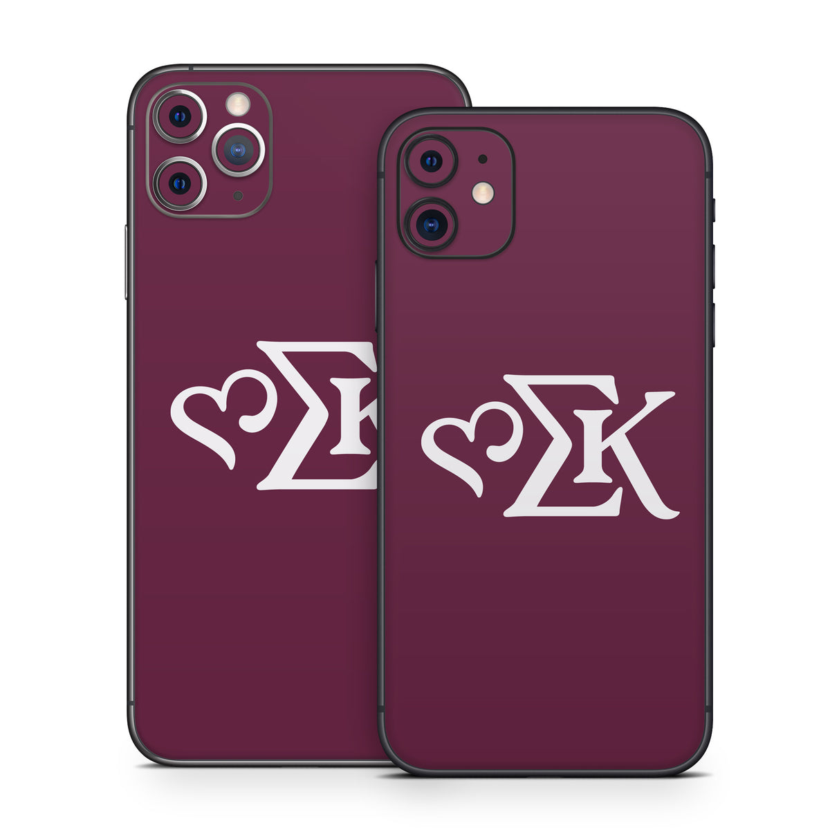 Sigma Kappa Greek Letters Dove Love on Mary Maroon - Apple iPhone 11 Skin