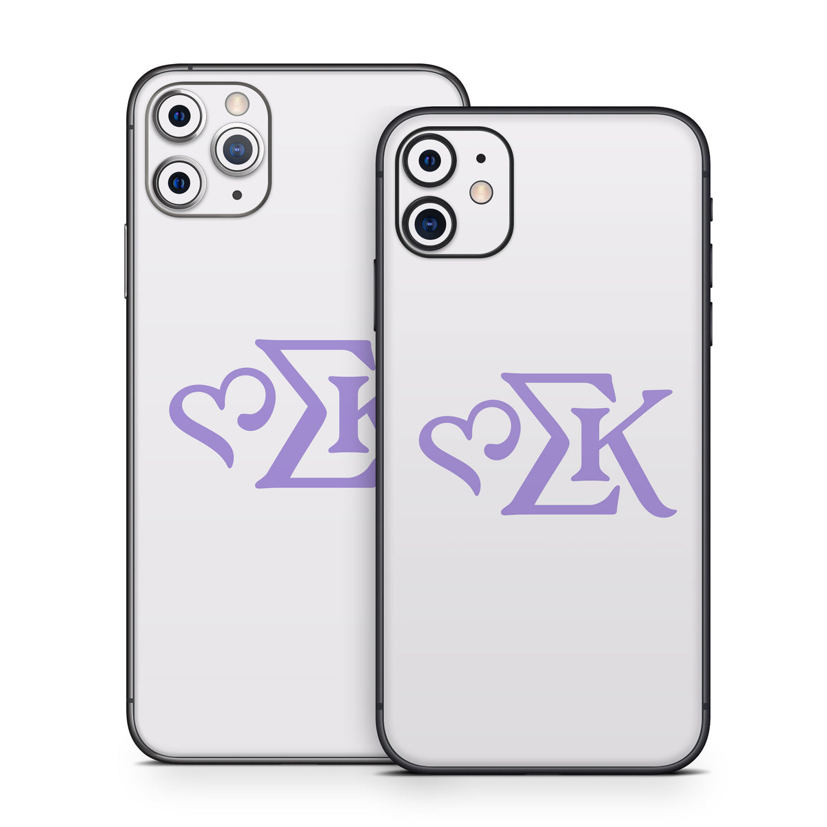 Sigma Kappa Greek Letters Legacy Lavender on Dove Love - Apple iPhone 11 Skin