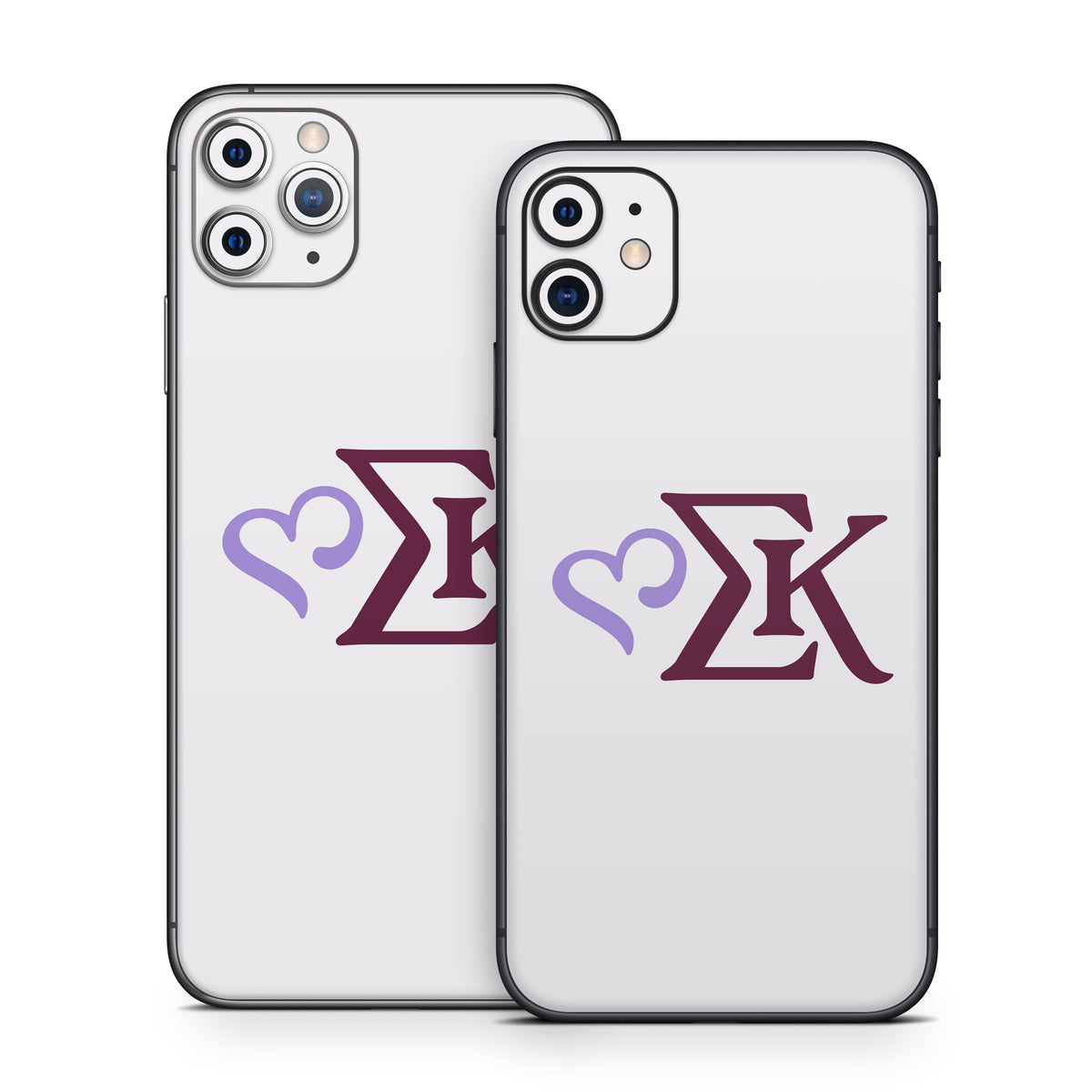 Sigma Kappa Greek Letters Two Color on Dove Love - Apple iPhone 11 Skin