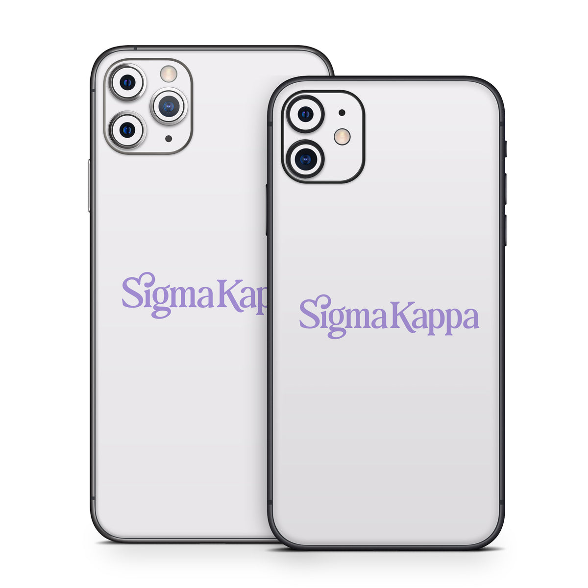 Sigma Kappa Primary Logo Legacy Lavender on Dove Love - Apple iPhone 11 Skin