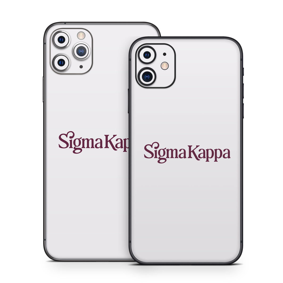 Sigma Kappa Primary Logo Mary Maroon on Dove Love - Apple iPhone 11 Skin