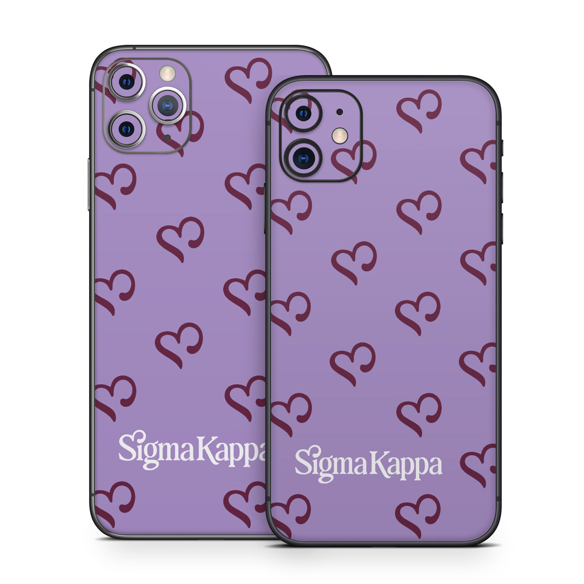Sigma Kappa Hearts Pattern - Apple iPhone 11 Skin