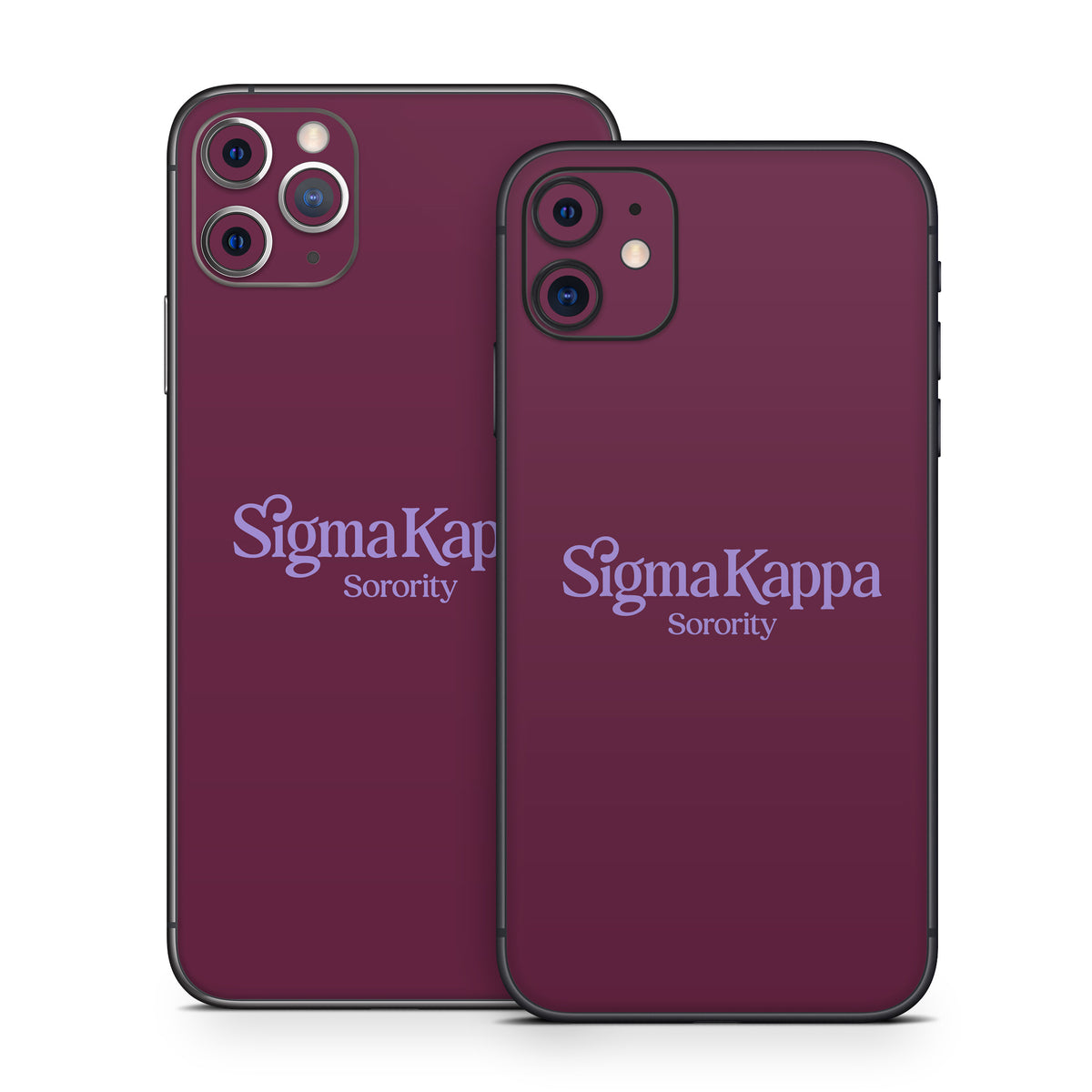 Sigma Kappa Sorority Logo Legacy Lavender on Mary Maroon - Apple iPhon