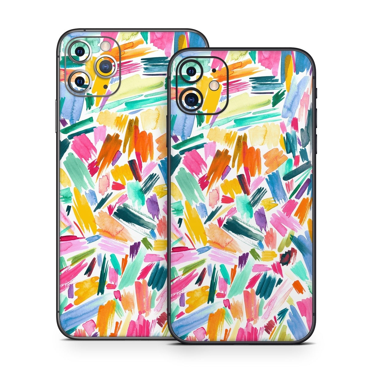 Watercolor Colorful Brushstrokes - Apple iPhone 11 Skin