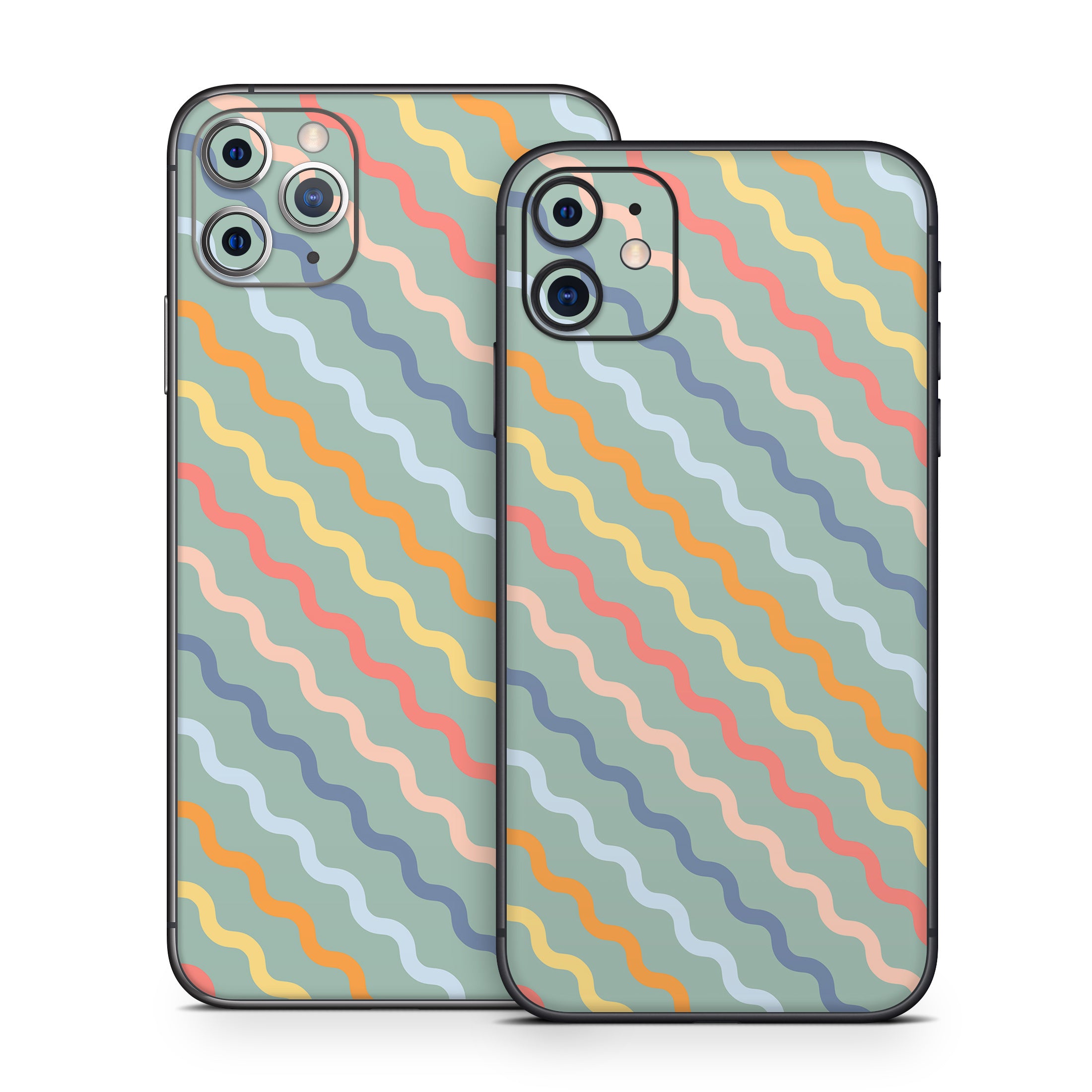 Wavy Diagonal Lines - Apple iPhone 11 Skin