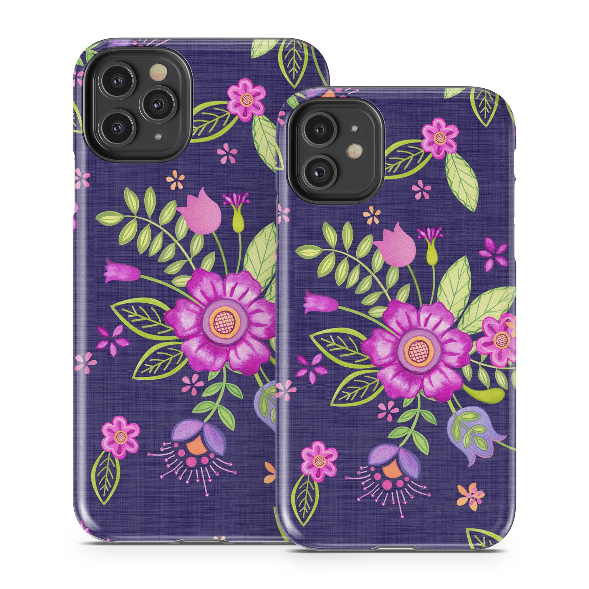 Folk Floral - Apple iPhone 11 Tough Case