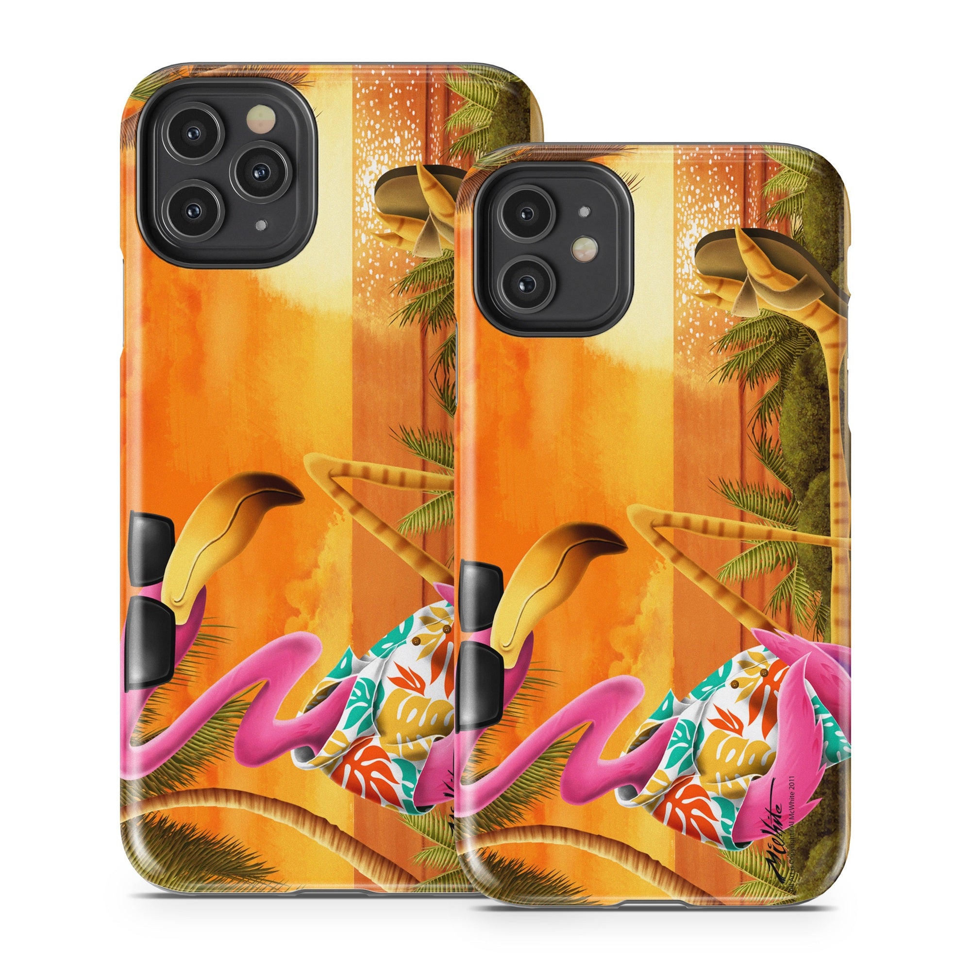 Sunset Flamingo - Apple iPhone 11 Tough Case