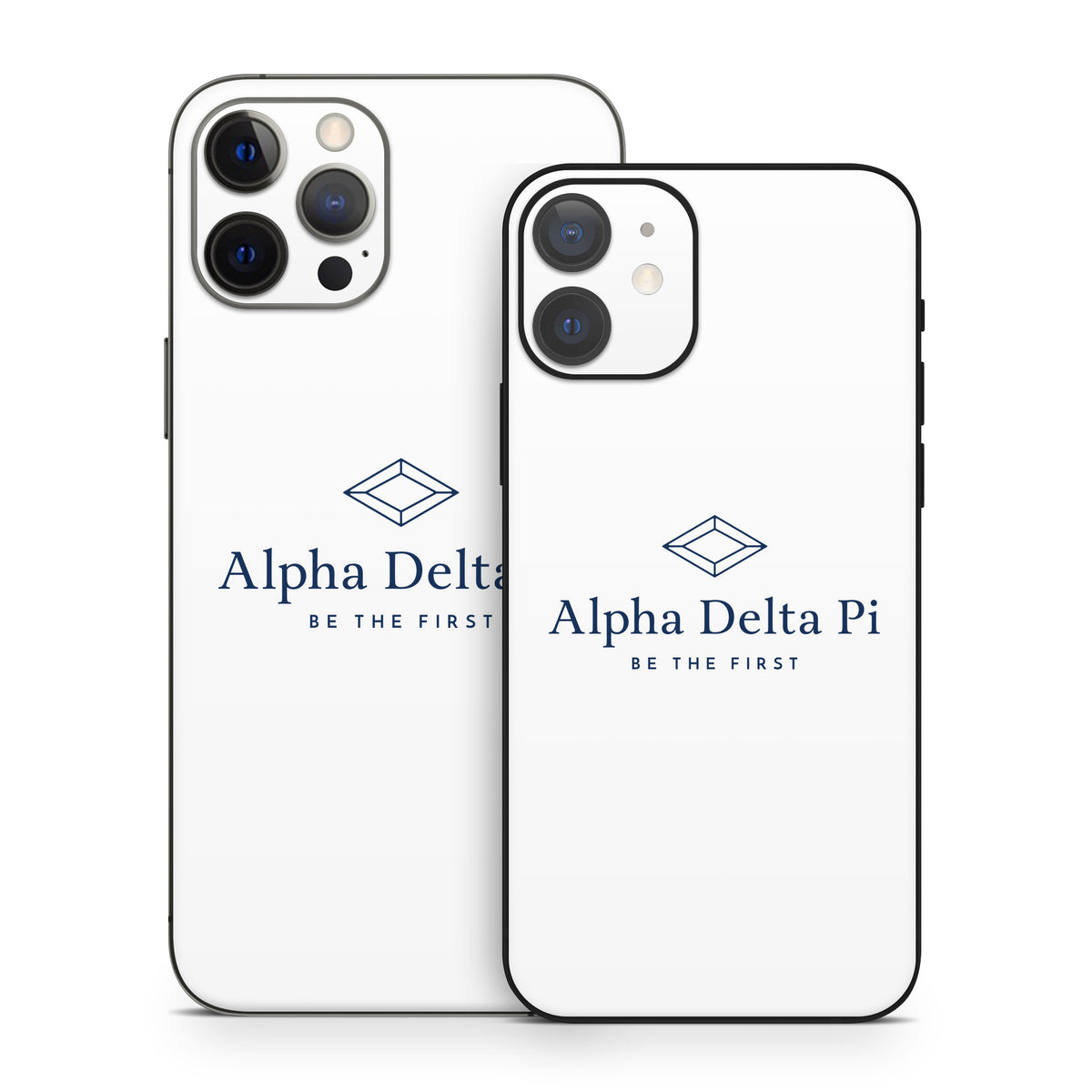 Alpha Delta Pi Primary Logo White - Apple iPhone 12 Skin