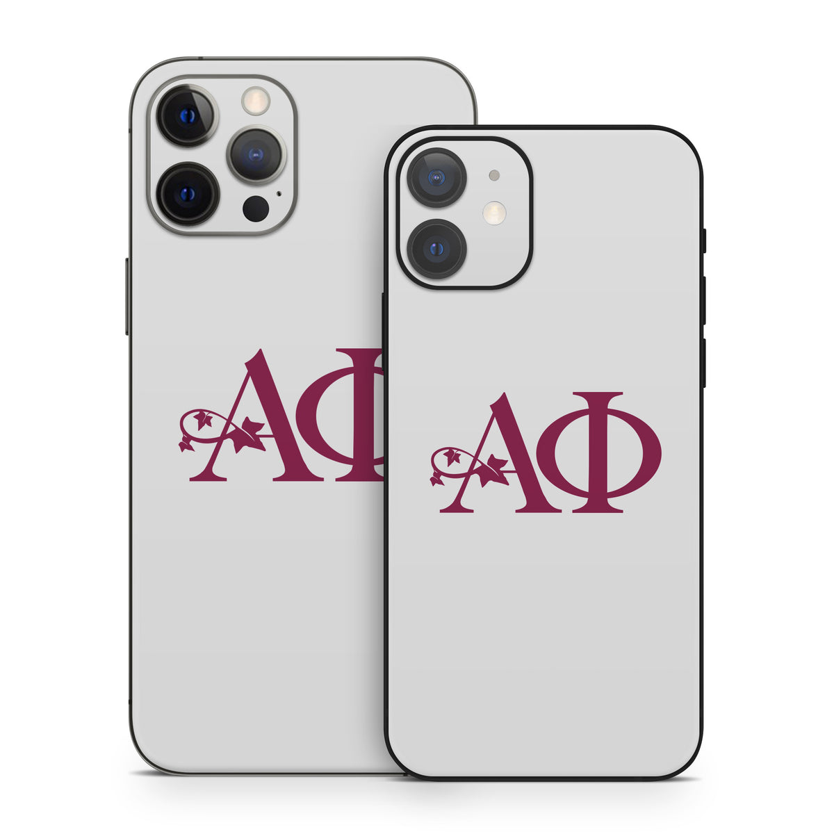 Alpha Phi Greek Letters Silver - Apple iPhone 12 Skin