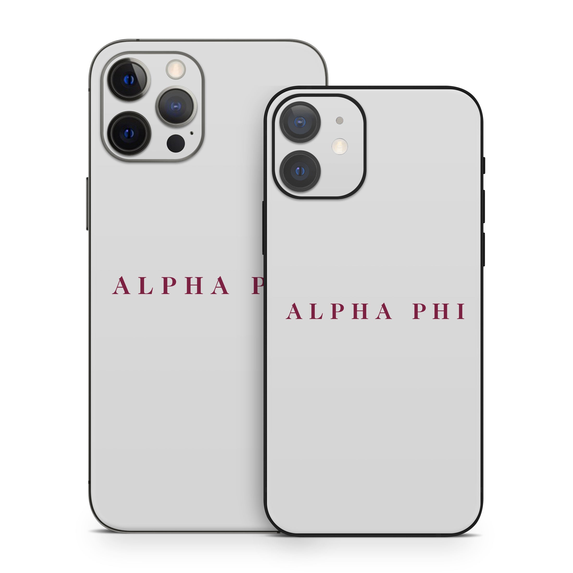 Alpha Phi Wordmark Silver - Apple iPhone 12 Skin
