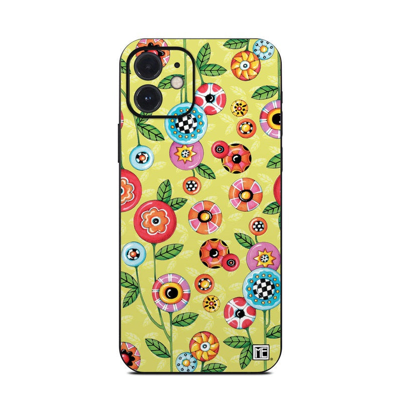 Button Flowers - Apple iPhone 12 Skin