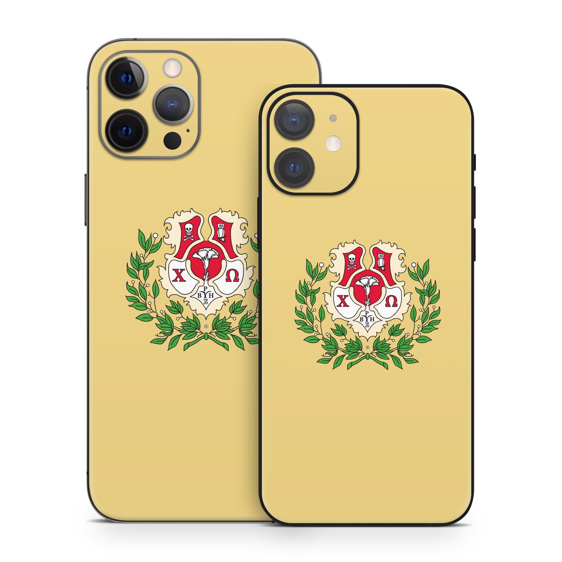 Chi Omega Crest Straw - Apple iPhone 12 Skin