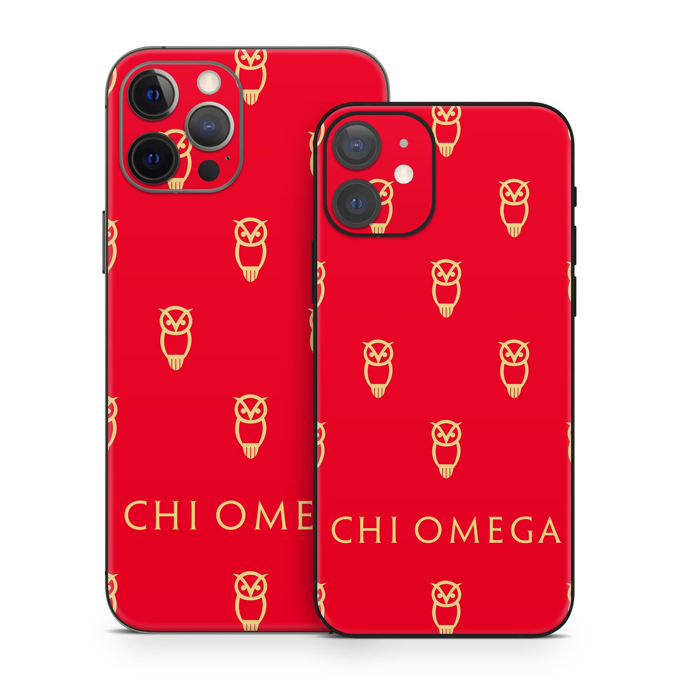 Chi Omega Owl Pattern - Apple iPhone 12 Skin