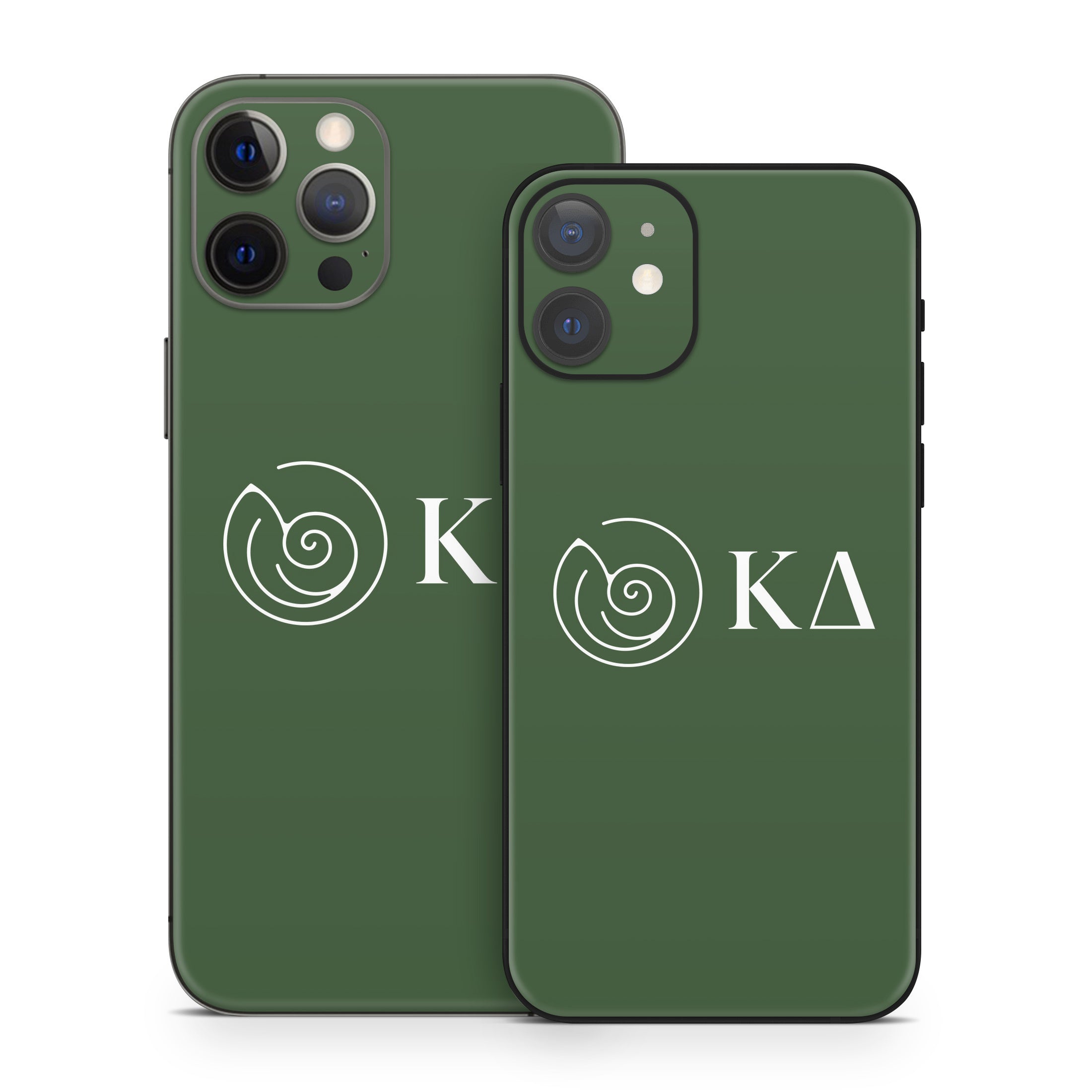 Kappa Delta Greek Letters Dark Olive - Apple iPhone 12 Skin