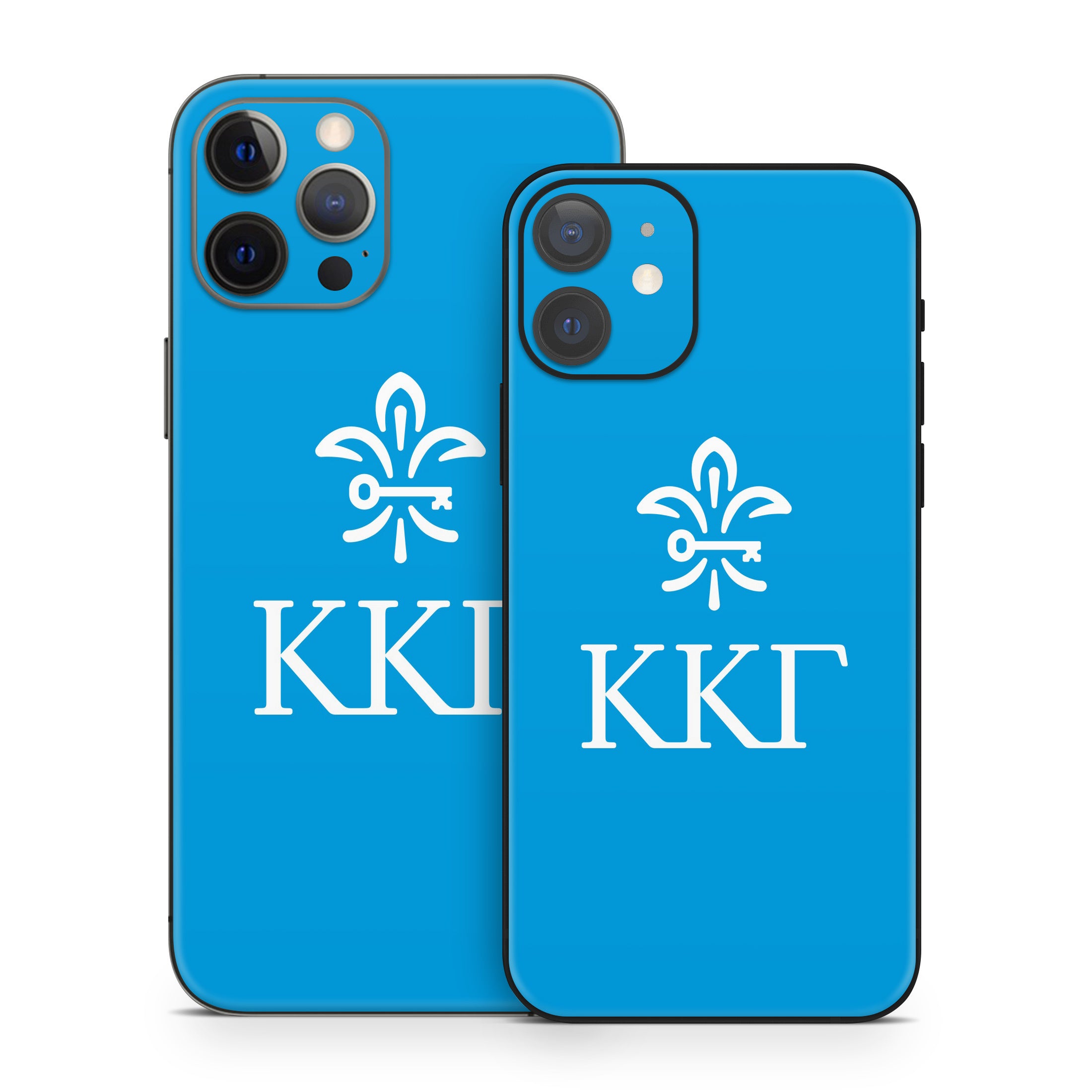 Kappa Kappa Gamma Letterkey Vertical Gamma Blue - Apple iPhone 12 Skin