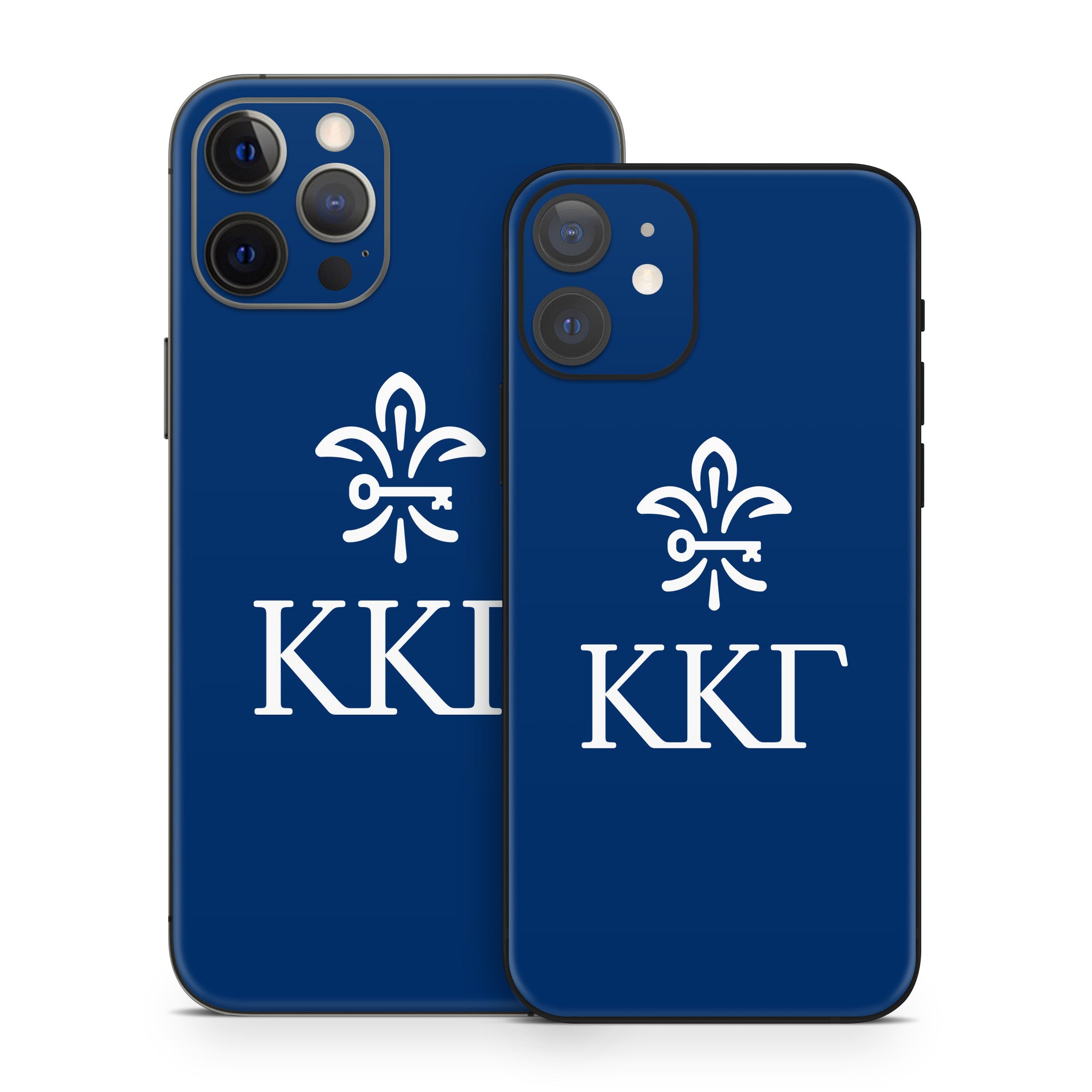 Kappa Kappa Gamma Letterkey Vertical Kappa Blue - Apple iPhone 12 Skin