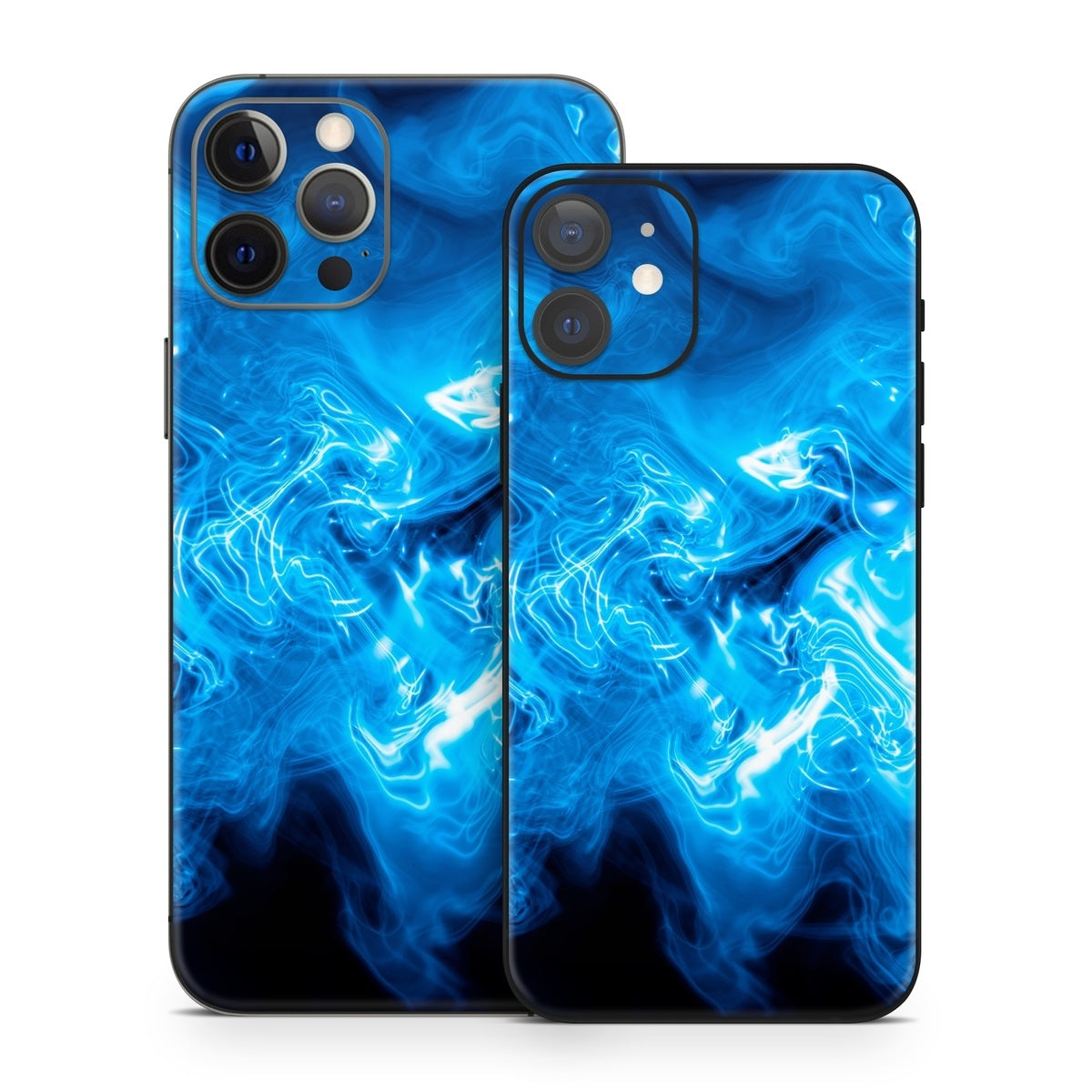 Blue Quantum Waves - Apple iPhone 12 Skin