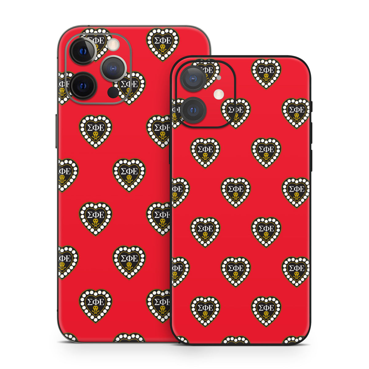 Sigma Phi Epsilon Badge Pattern Red - Apple iPhone 12 Skin