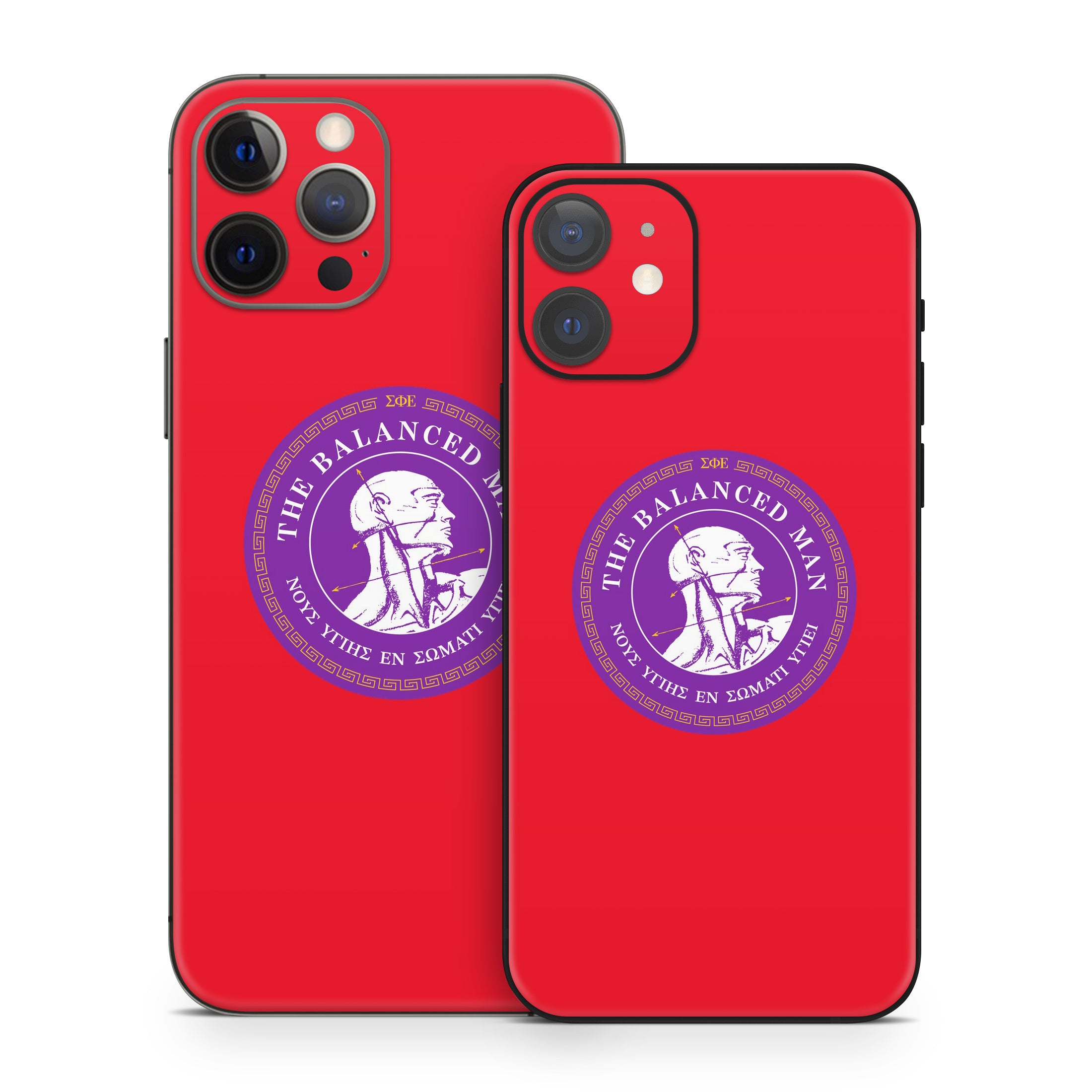Sigma Phi Epsilon Balanced Man Red - Apple iPhone 12 Skin
