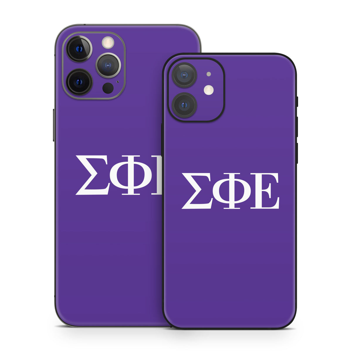 Sigma Phi Epsilon Greek Letters Purple - Apple iPhone 12 Skin