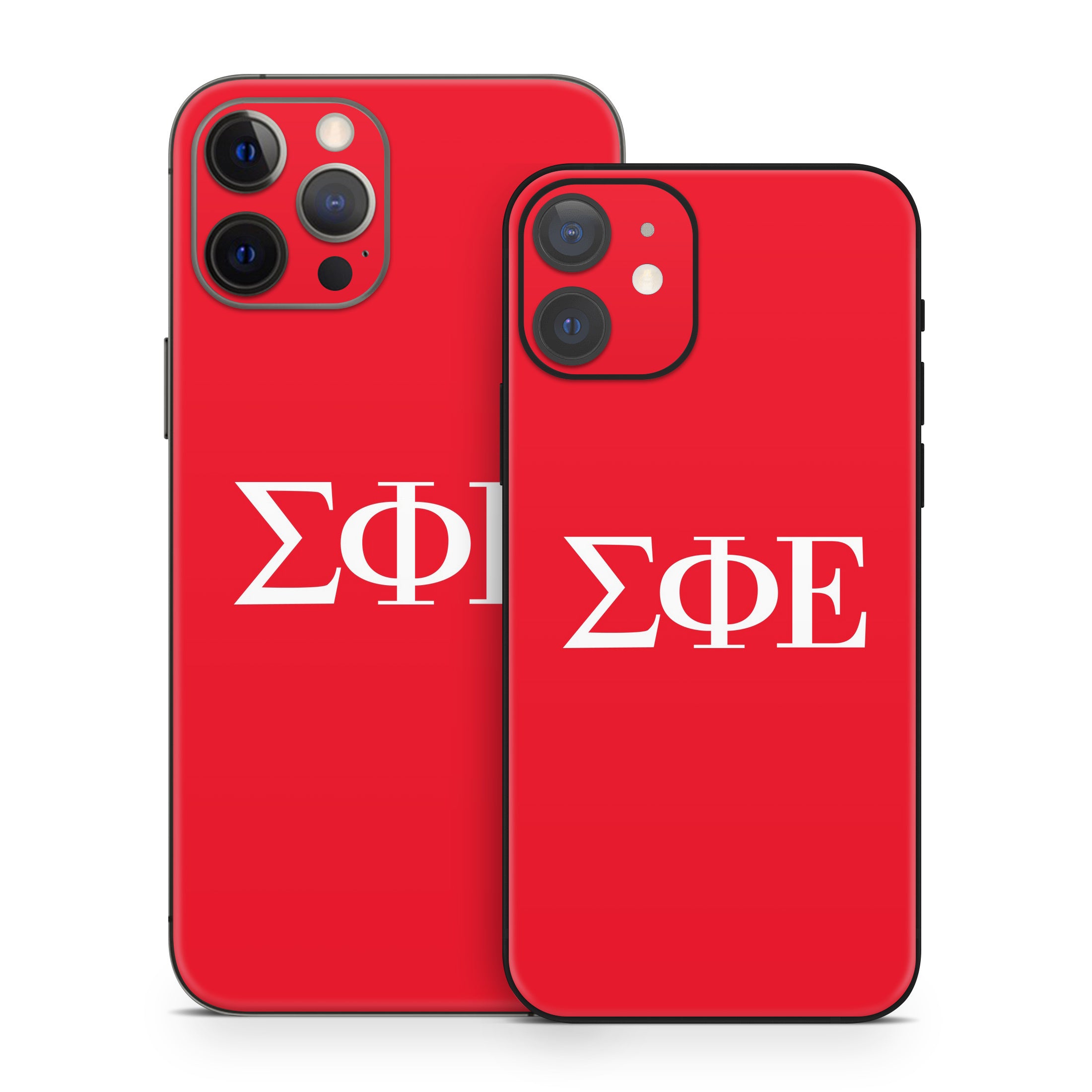 Sigma Phi Epsilon Greek Letters Red - Apple iPhone 12 Skin