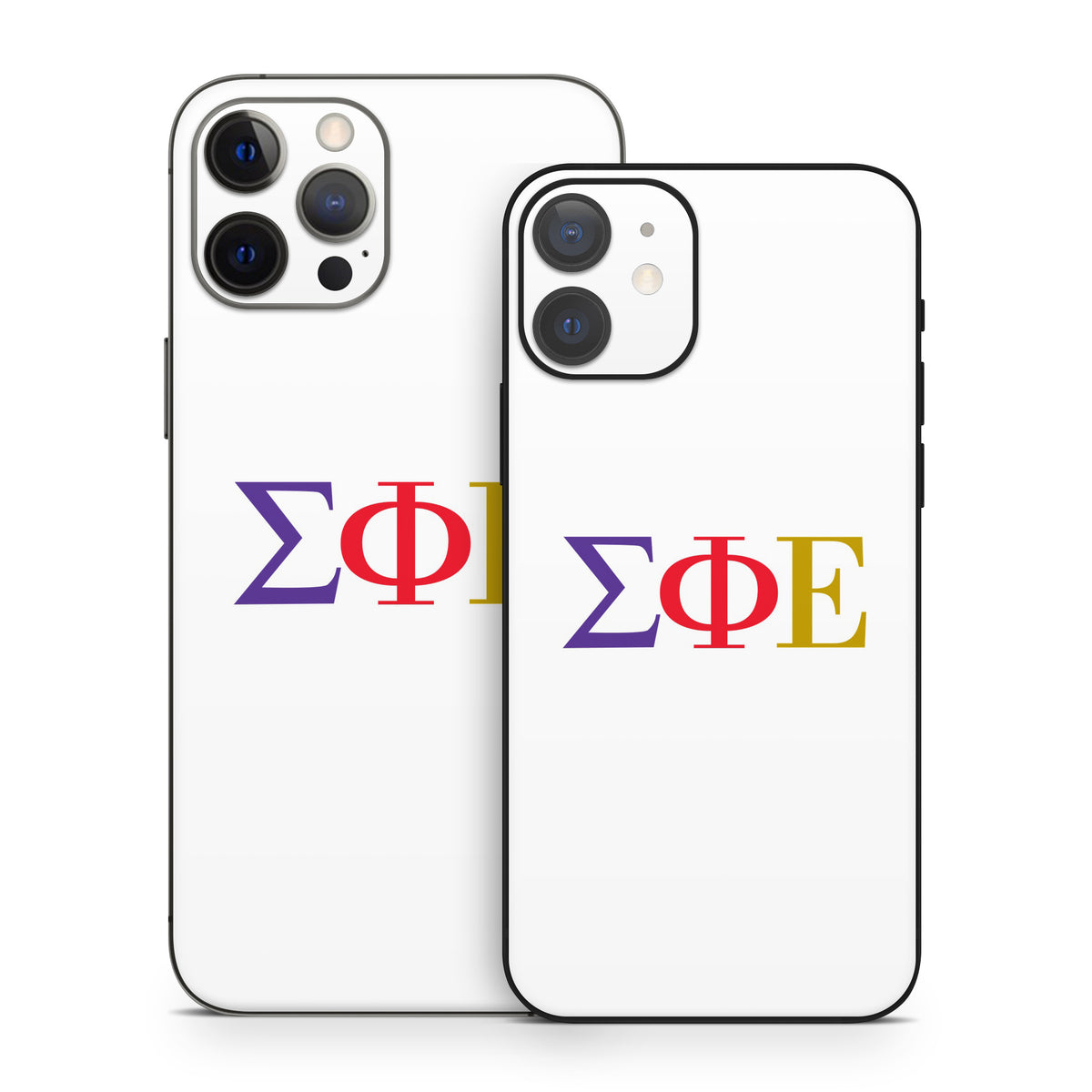 Sigma Phi Epsilon Greek Letters White - Apple iPhone 12 Skin