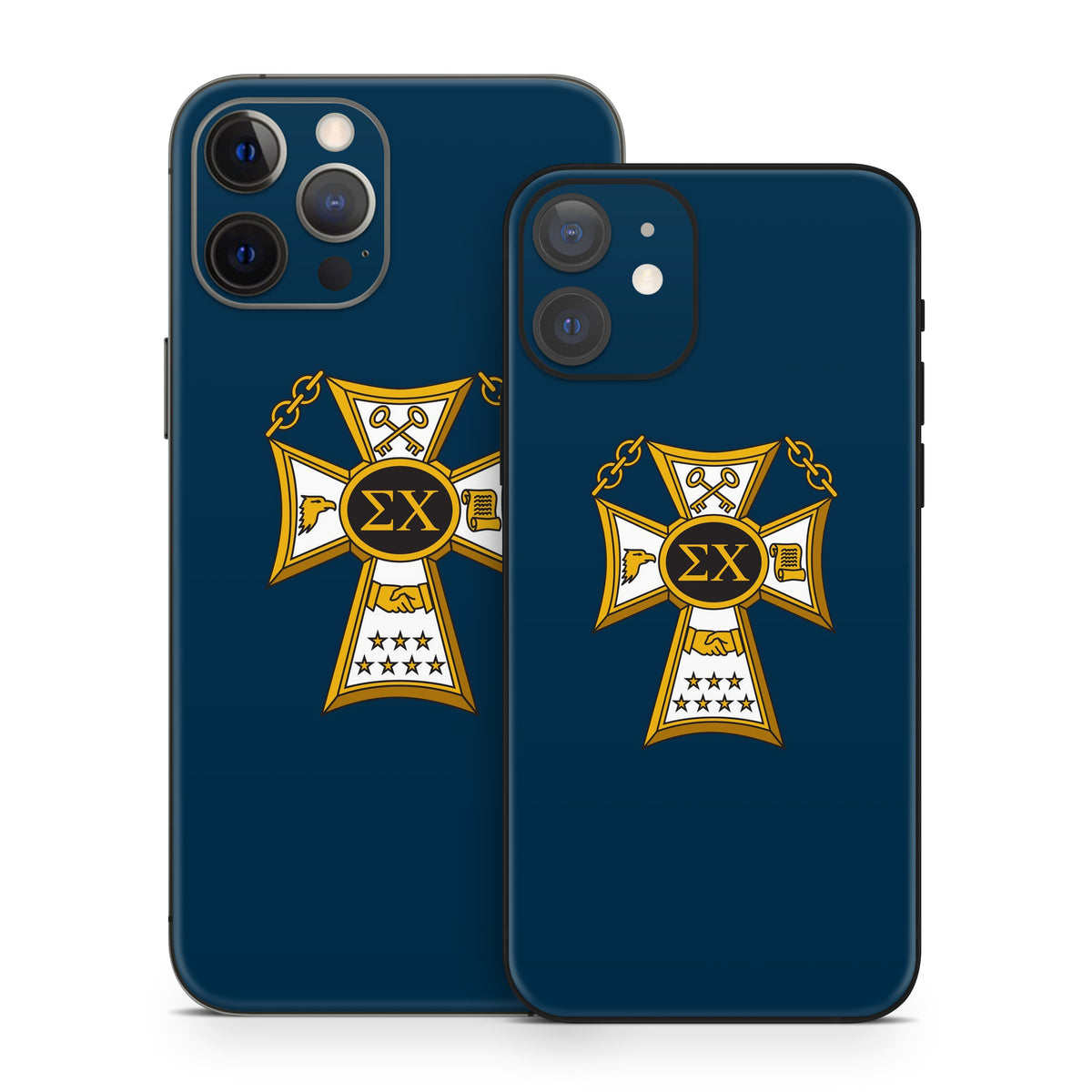 Sigma Chi Badge Navy - Apple iPhone 12 Skin