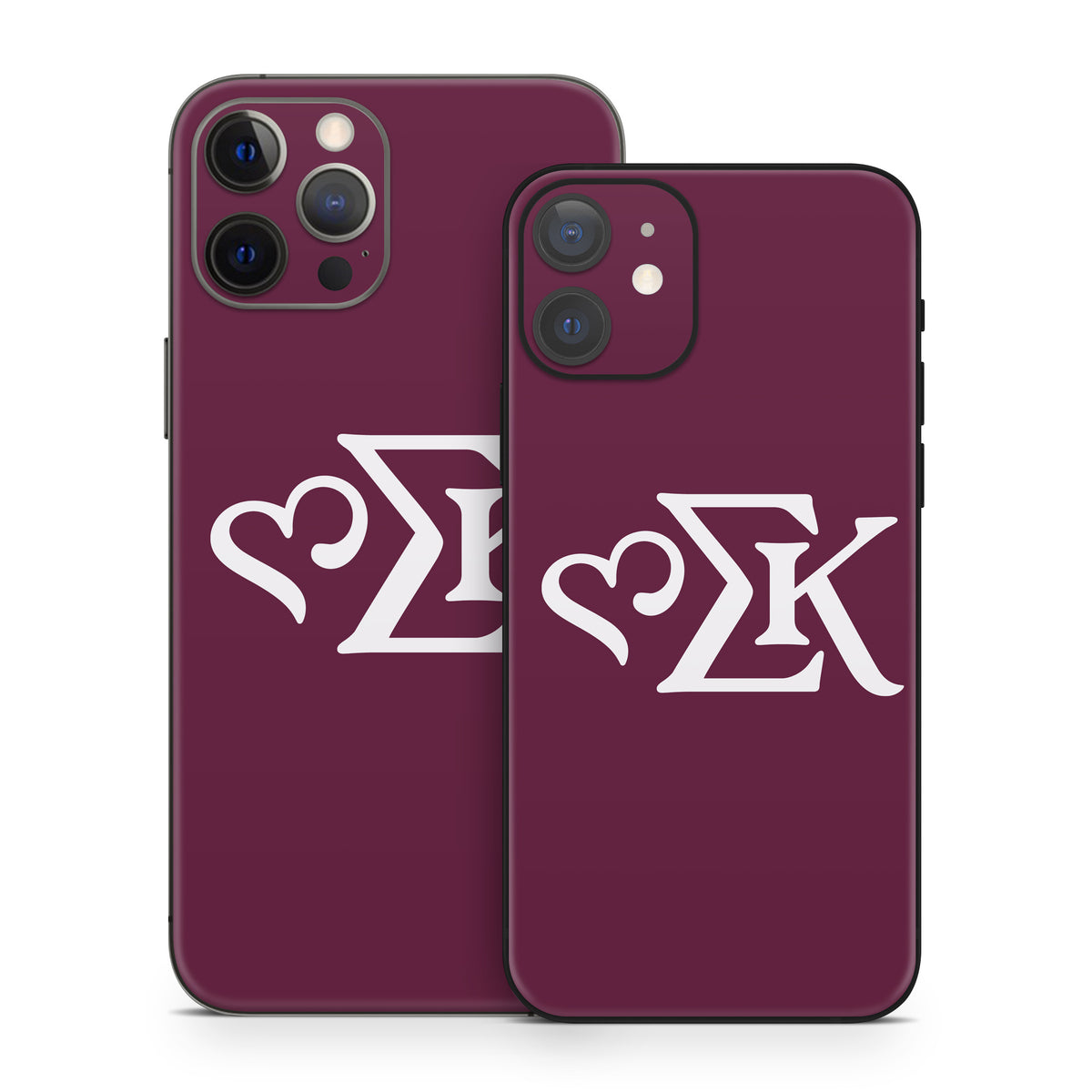 Sigma Kappa Greek Letters Dove Love on Mary Maroon - Apple iPhone 12 Skin