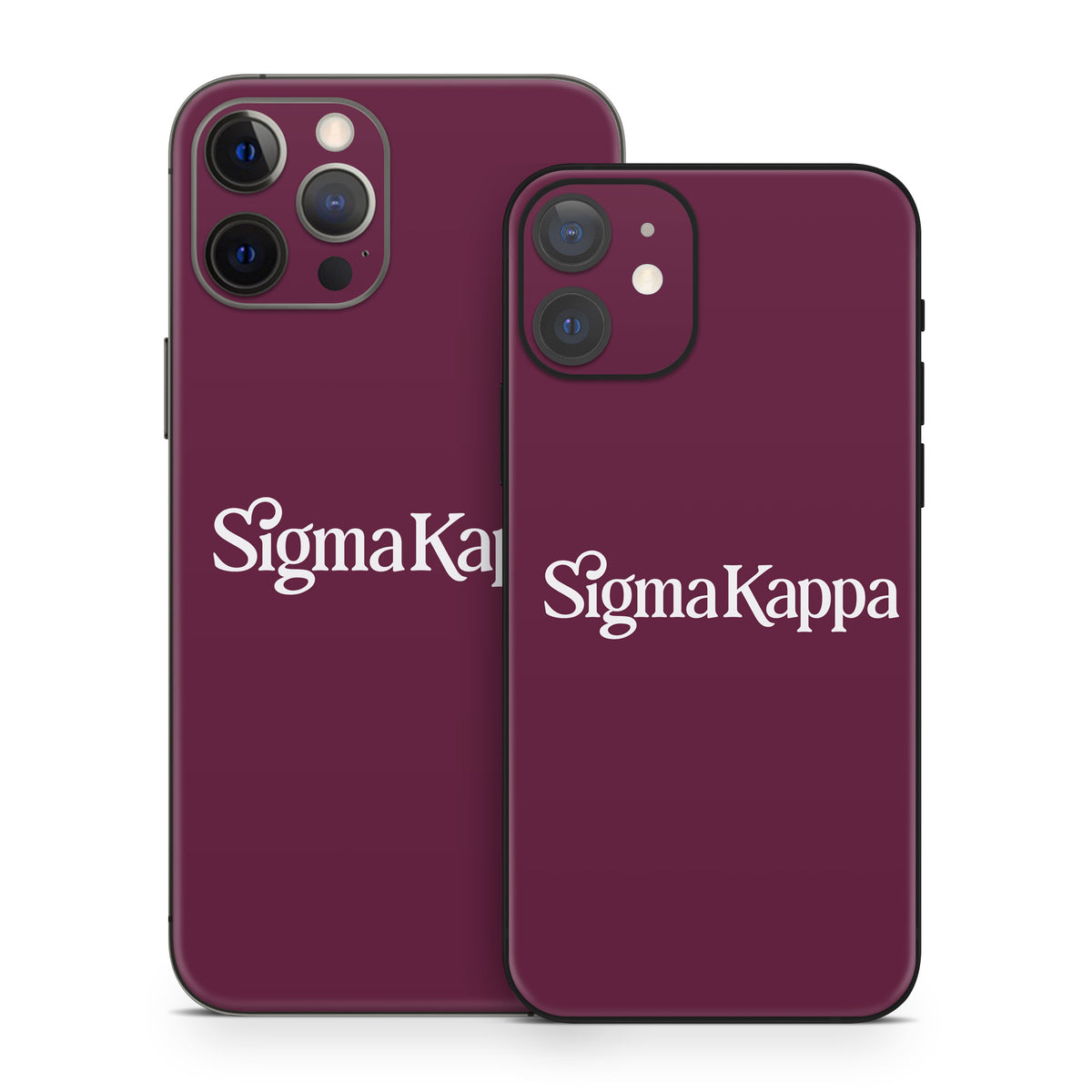Sigma Kappa Primary Logo Dove Love on Mary Maroon - Apple iPhone 12 Skin
