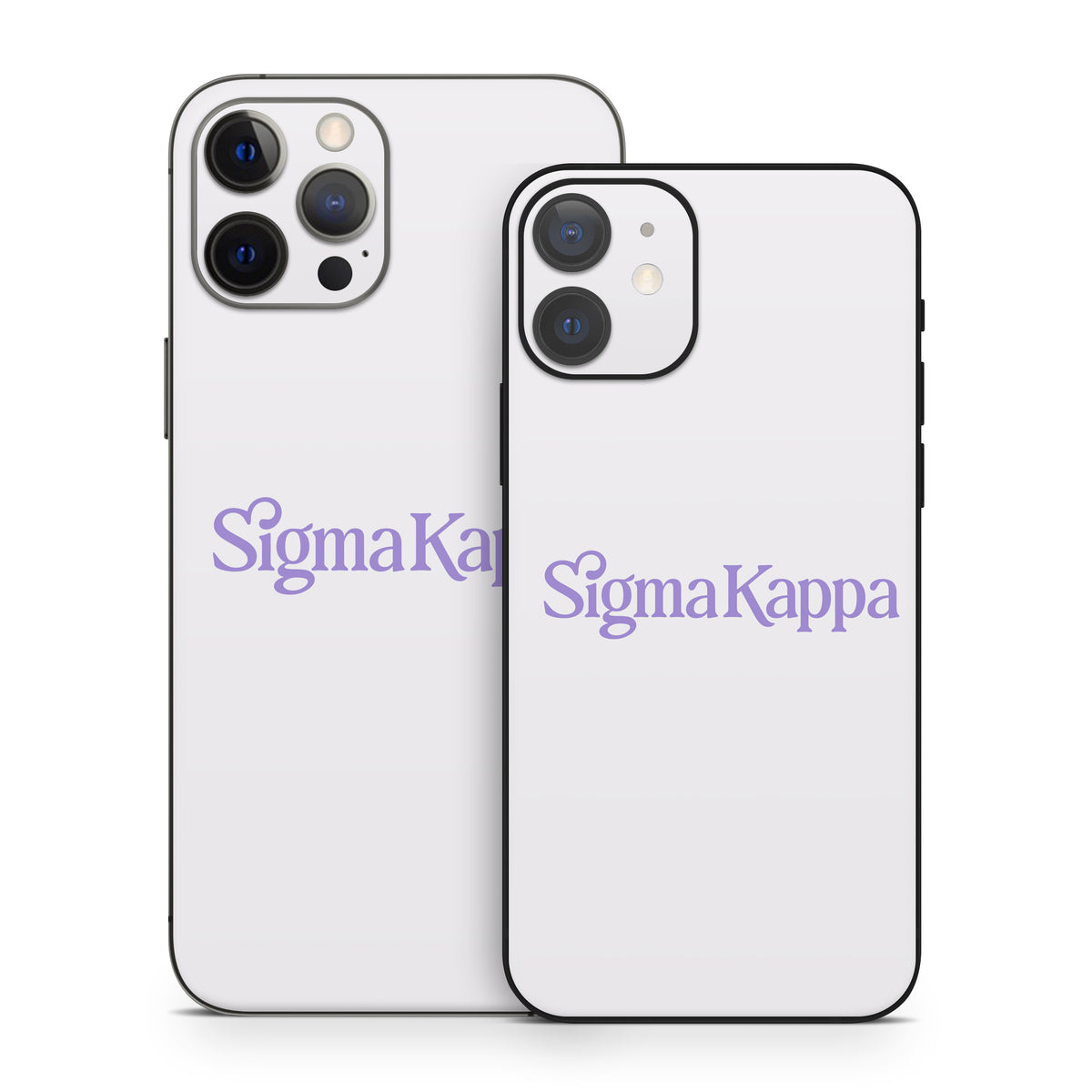 Sigma Kappa Primary Logo Legacy Lavender on Dove Love - Apple iPhone 12 Skin