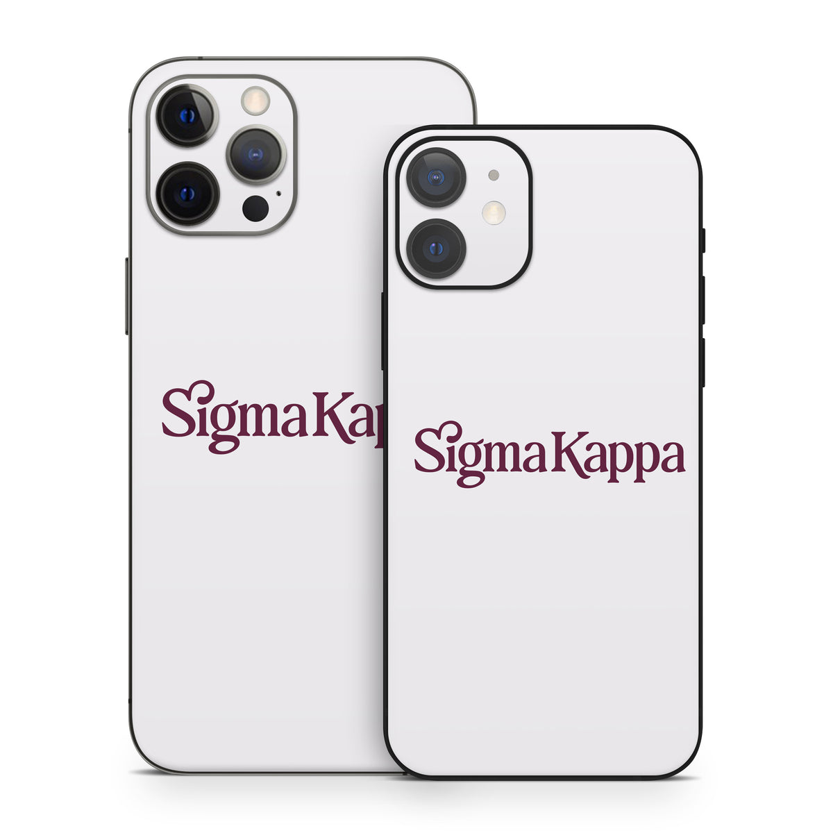 Sigma Kappa Primary Logo Mary Maroon on Dove Love - Apple iPhone 12 Skin