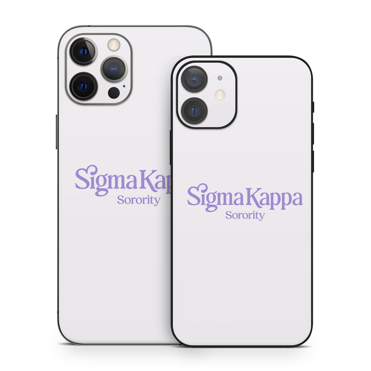 Sigma Kappa Sorority Logo Legacy Lavender on Dove Love - Apple iPhone 12 Skin