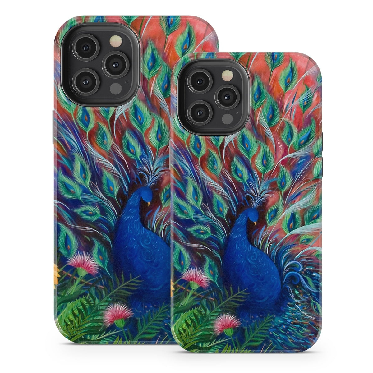 Coral Peacock - Apple iPhone 12 Tough Case