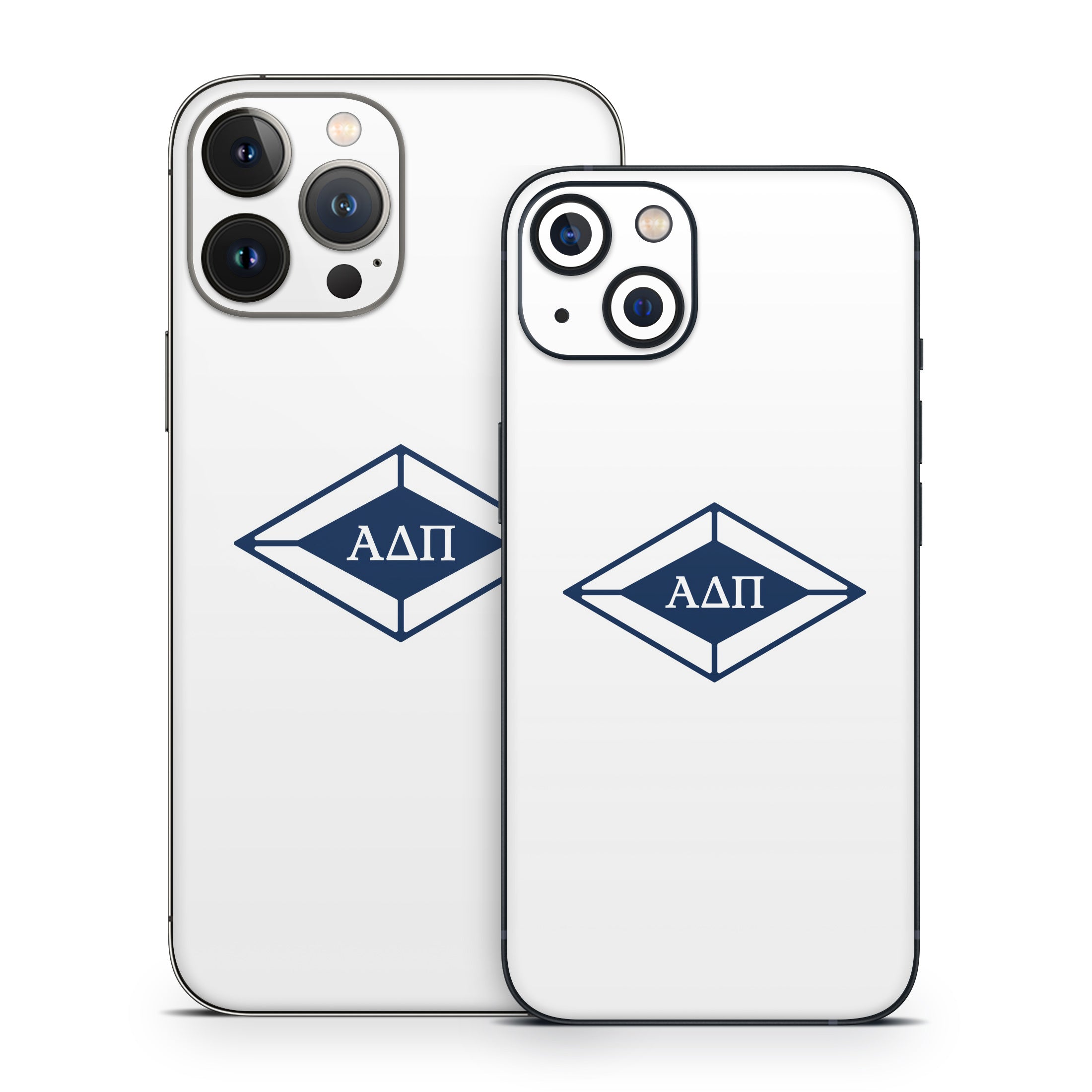 Alpha Delta Pi Diamond Letters White - Apple iPhone 13 Skin