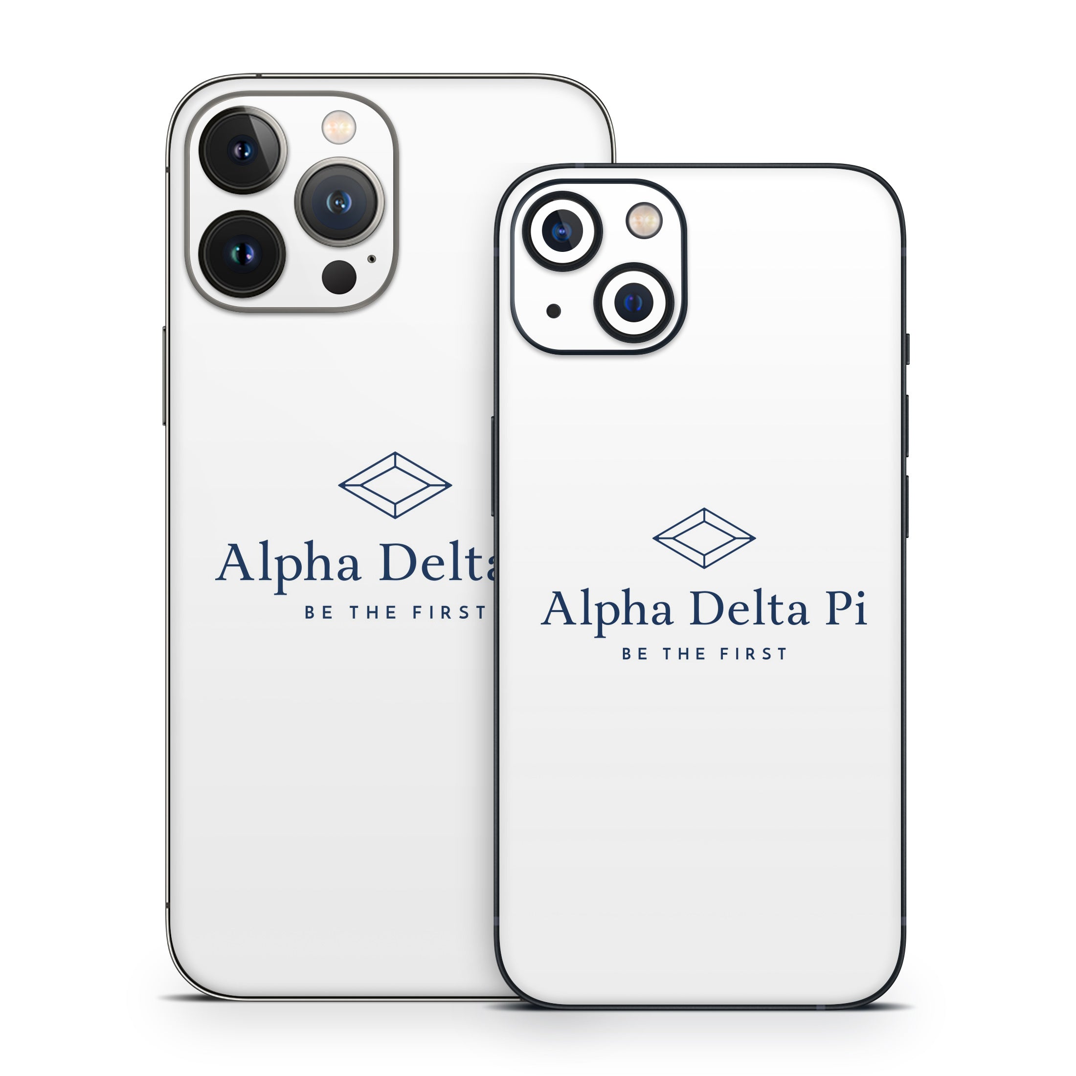 Alpha Delta Pi Primary Logo White - Apple iPhone 13 Skin