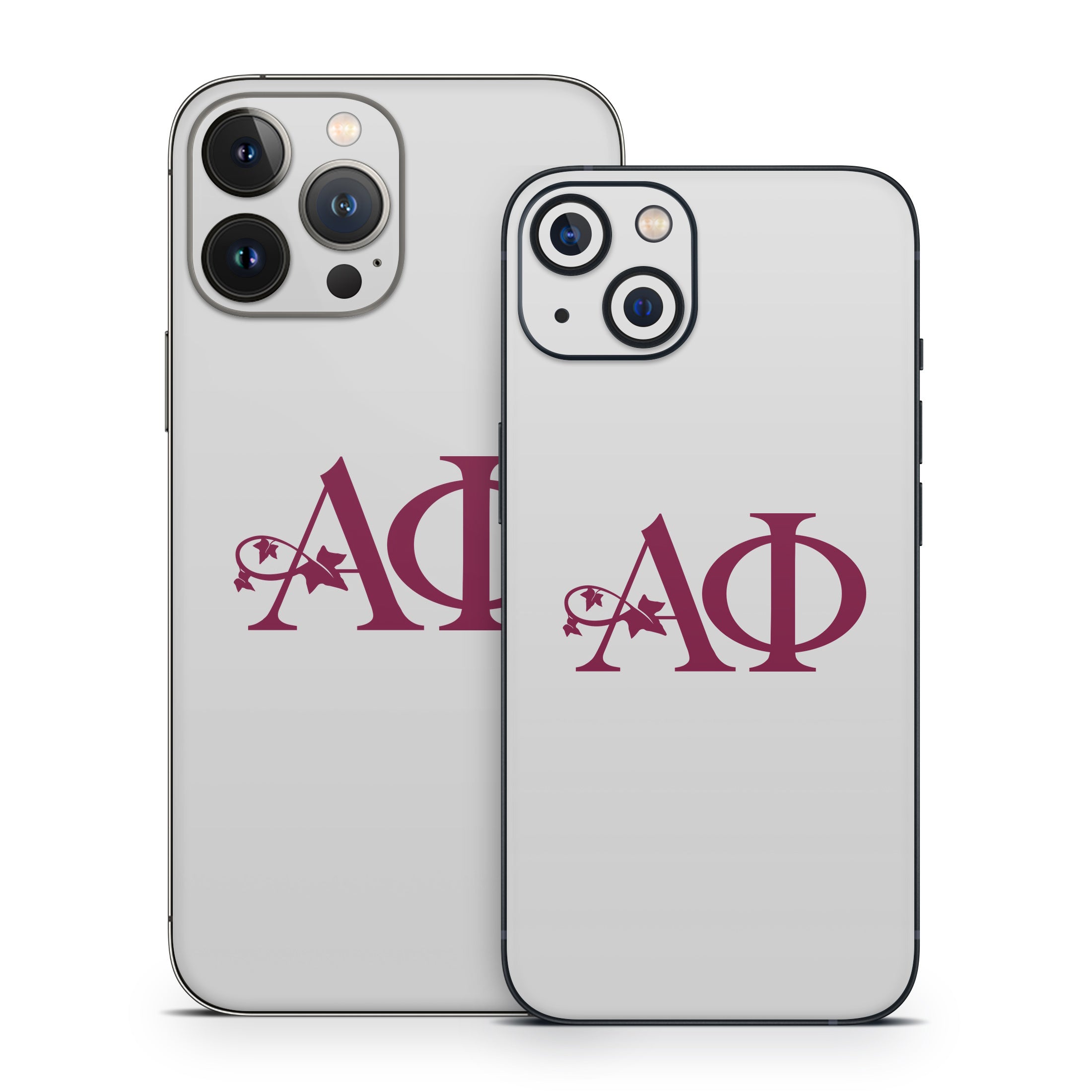 Alpha Phi Greek Letters Silver - Apple iPhone 13 Skin