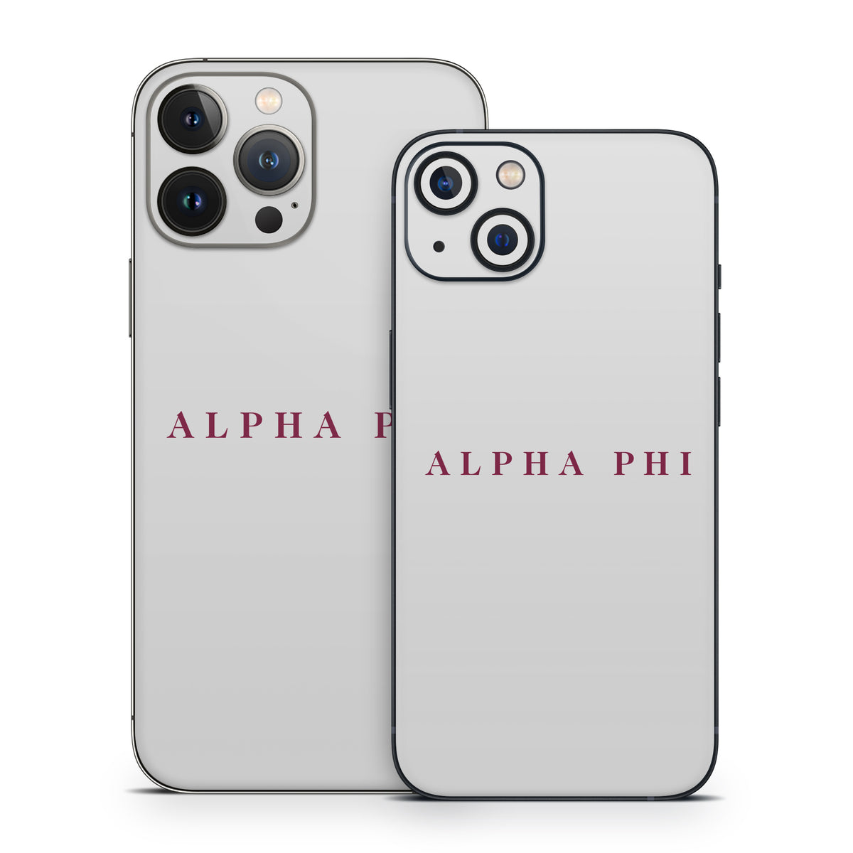 Alpha Phi Wordmark Silver - Apple iPhone 13 Skin