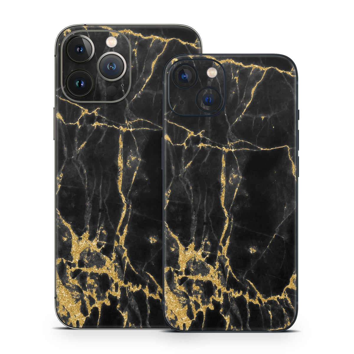 Black Gold Marble - Apple iPhone 13 Skin