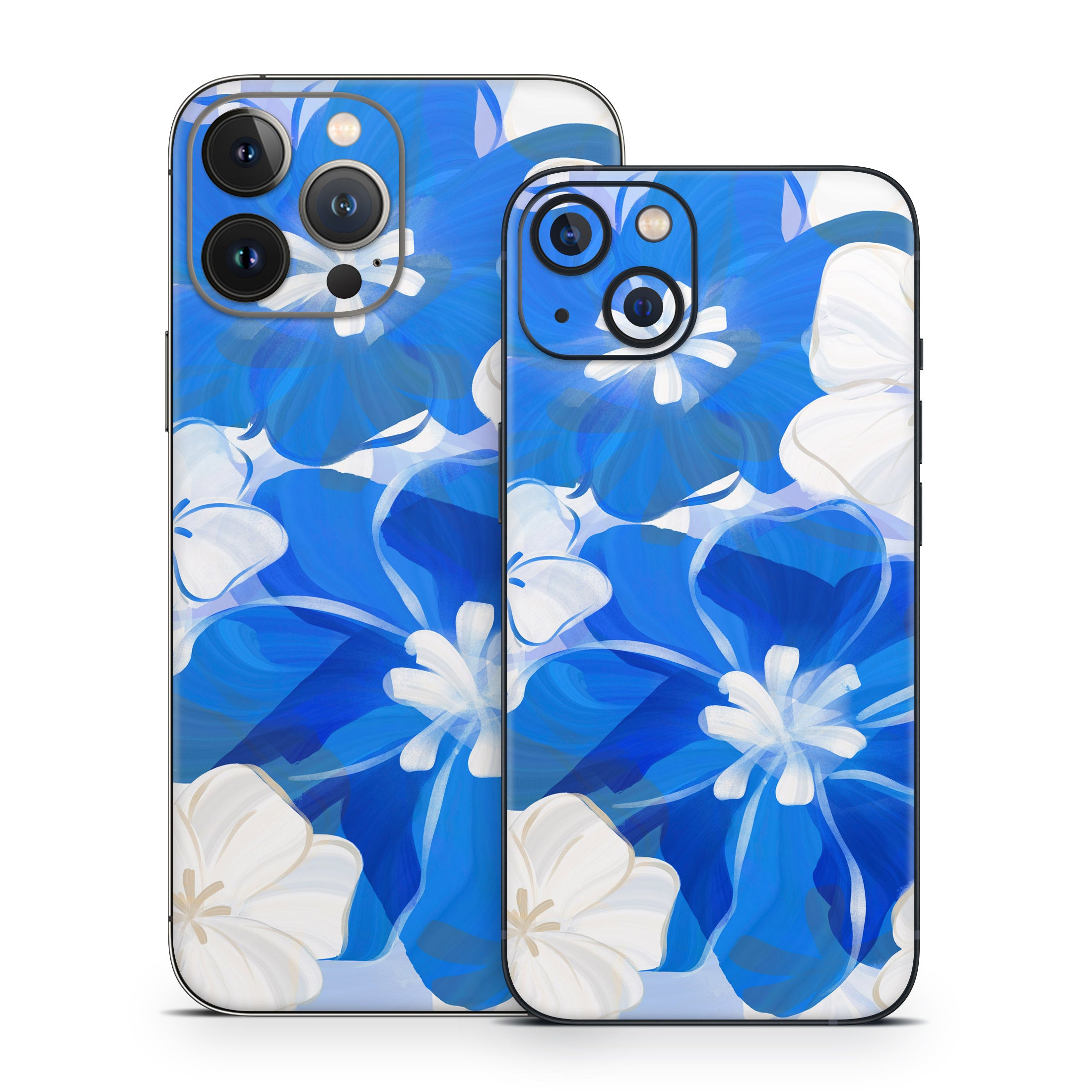Blue Flowers - Apple iPhone 13 Skin